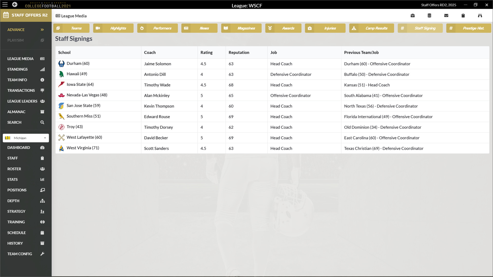 Draft Day Sports: College Football 2021