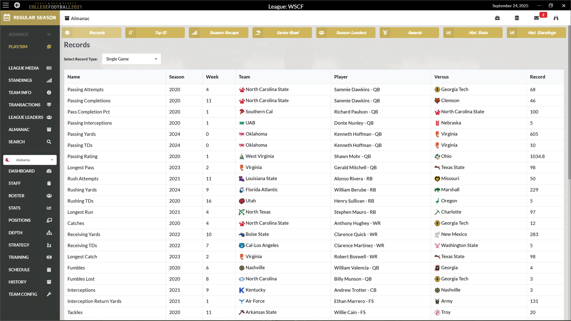 Draft Day Sports: College Football 2021