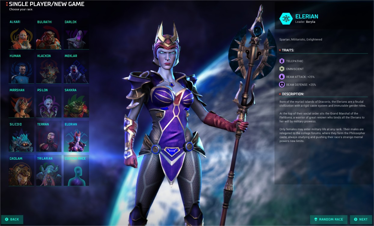 Master of Orion: Elerian Fiefdoms
