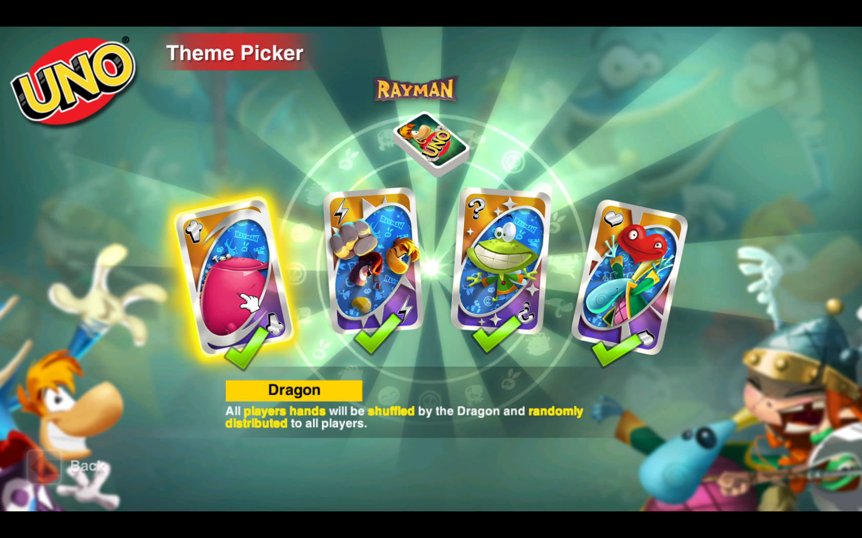 Uno: Rayman Theme DLC