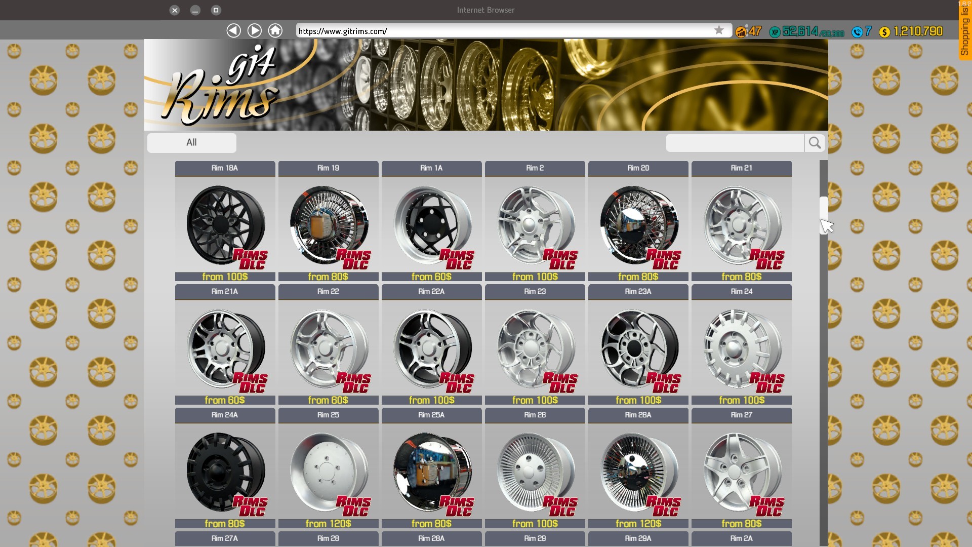 Car Mechanic Simulator 2018: Rims