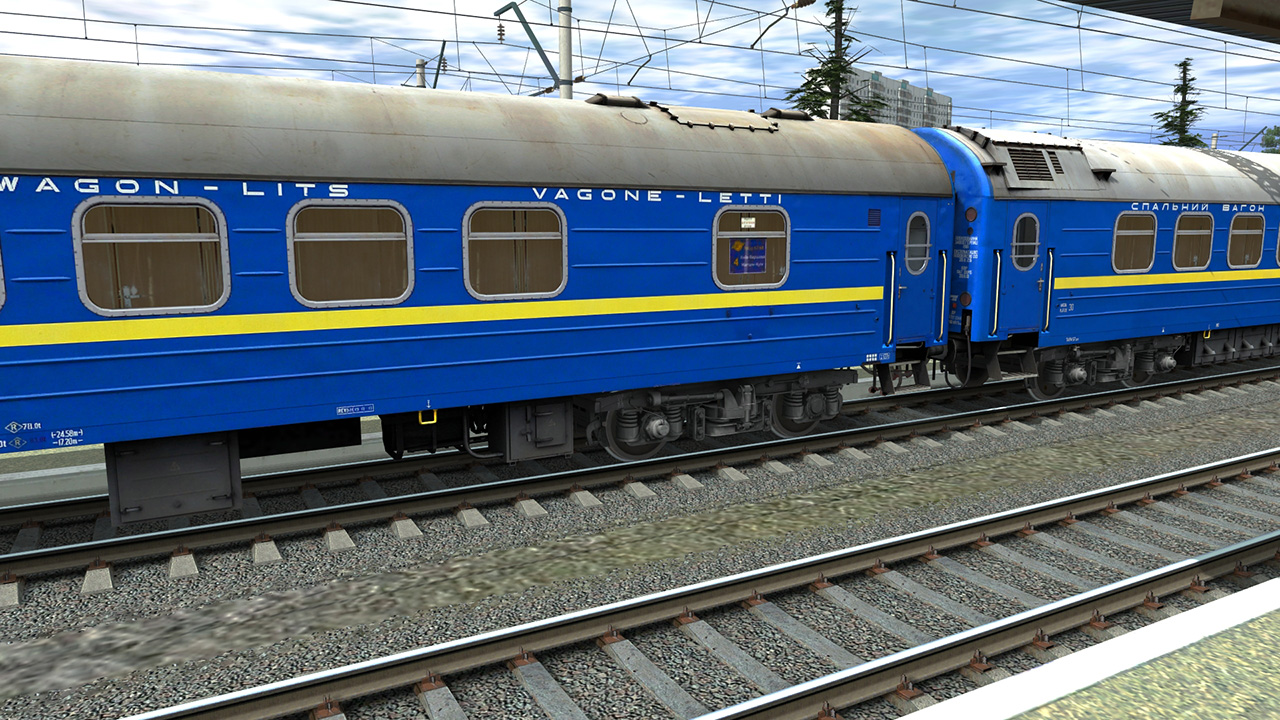Trainz Railroad Simulator 2019: RZD-UZ-RIC Wagons
