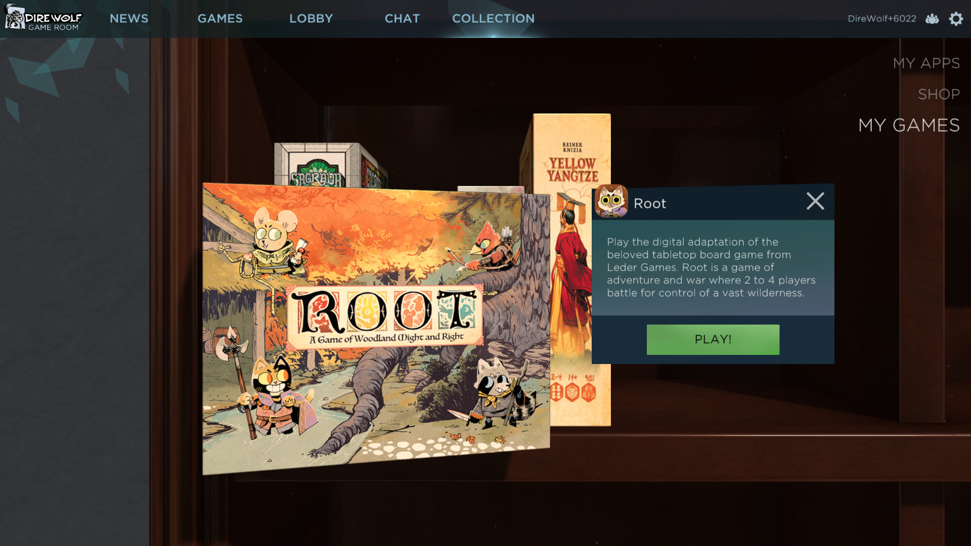 Dire Wolf Game Room