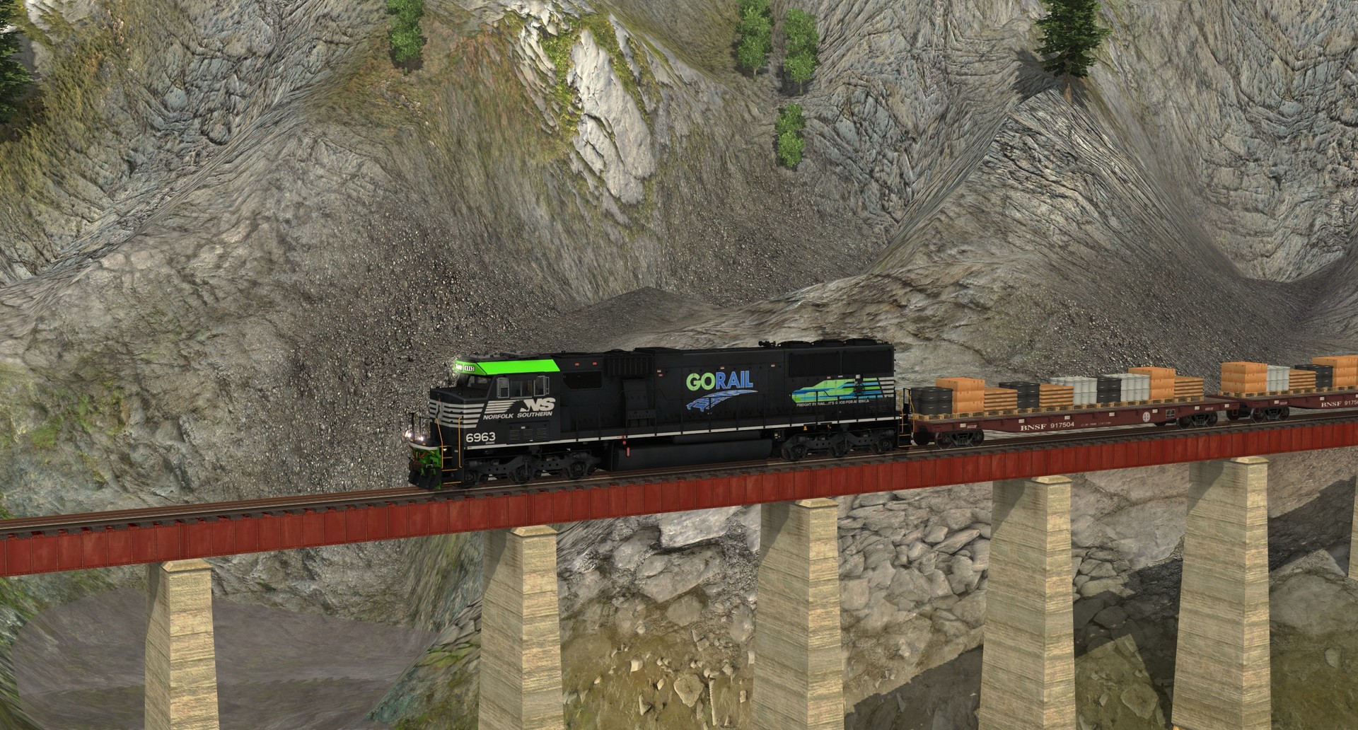 Trainz Railroad Simulator 2019: NS SD60E – 6963 GoRail