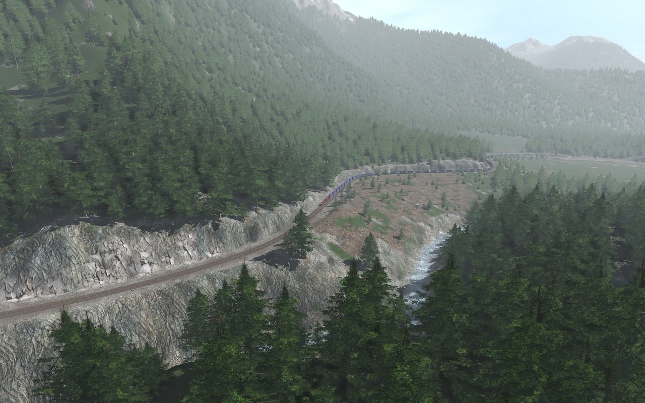 Trainz Railroad Simulator 2019: Canadian Rocky Mountains Viktor Lake to Ross Peak and Glacier