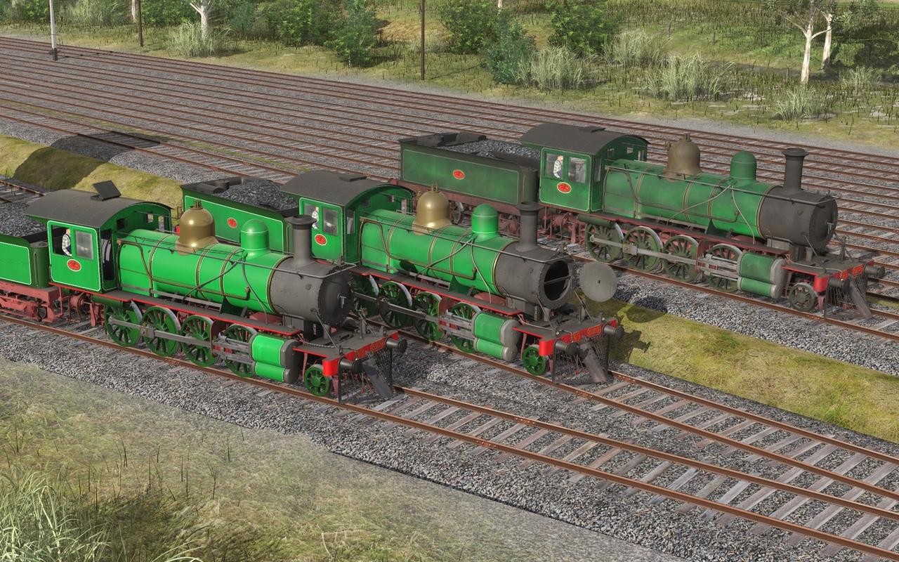 Trainz Railroad Simulator 2019: Victorian Railways V Class 2 Tone Green