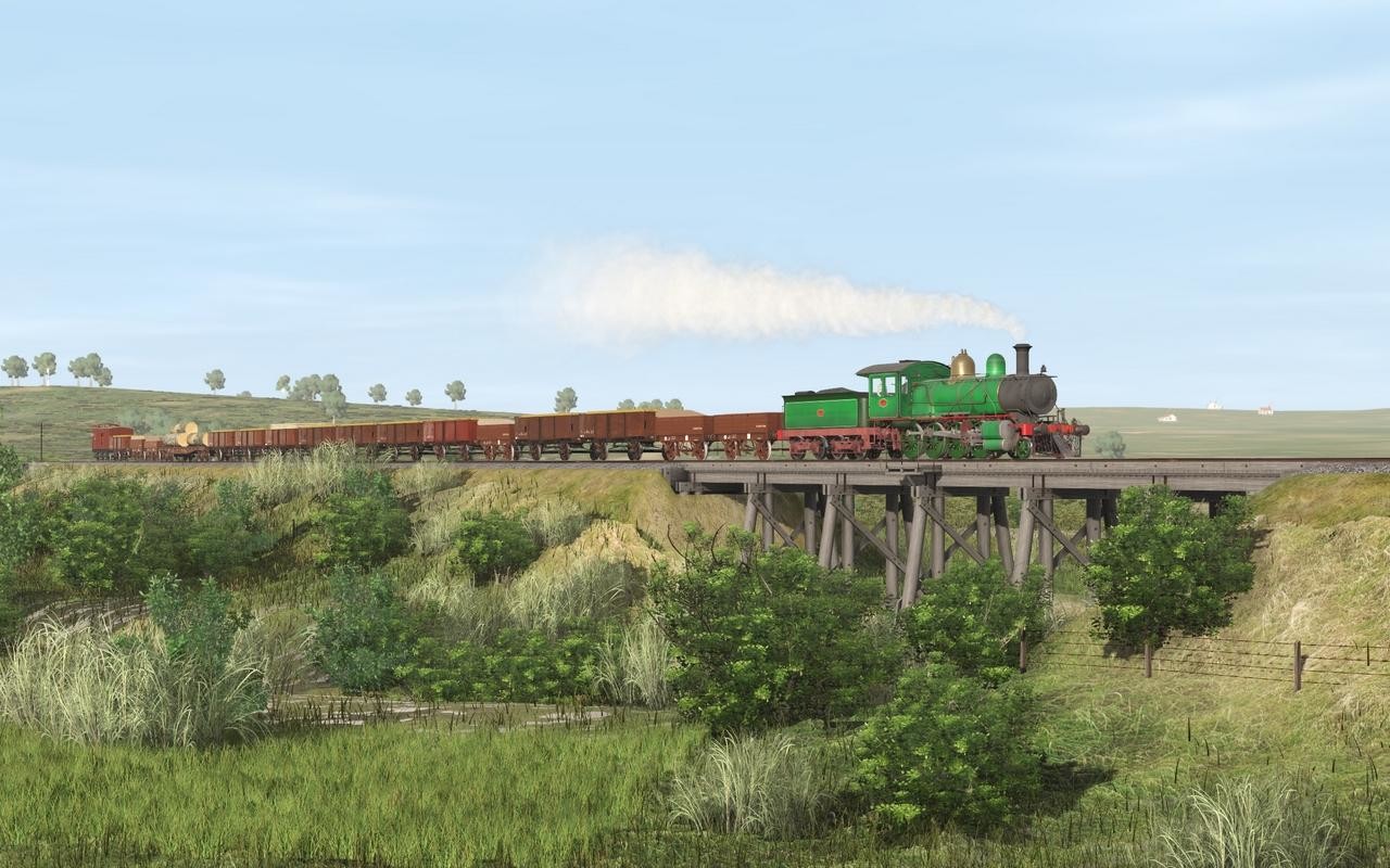 Trainz Railroad Simulator 2019: Victorian Railways V Class 2 Tone Green