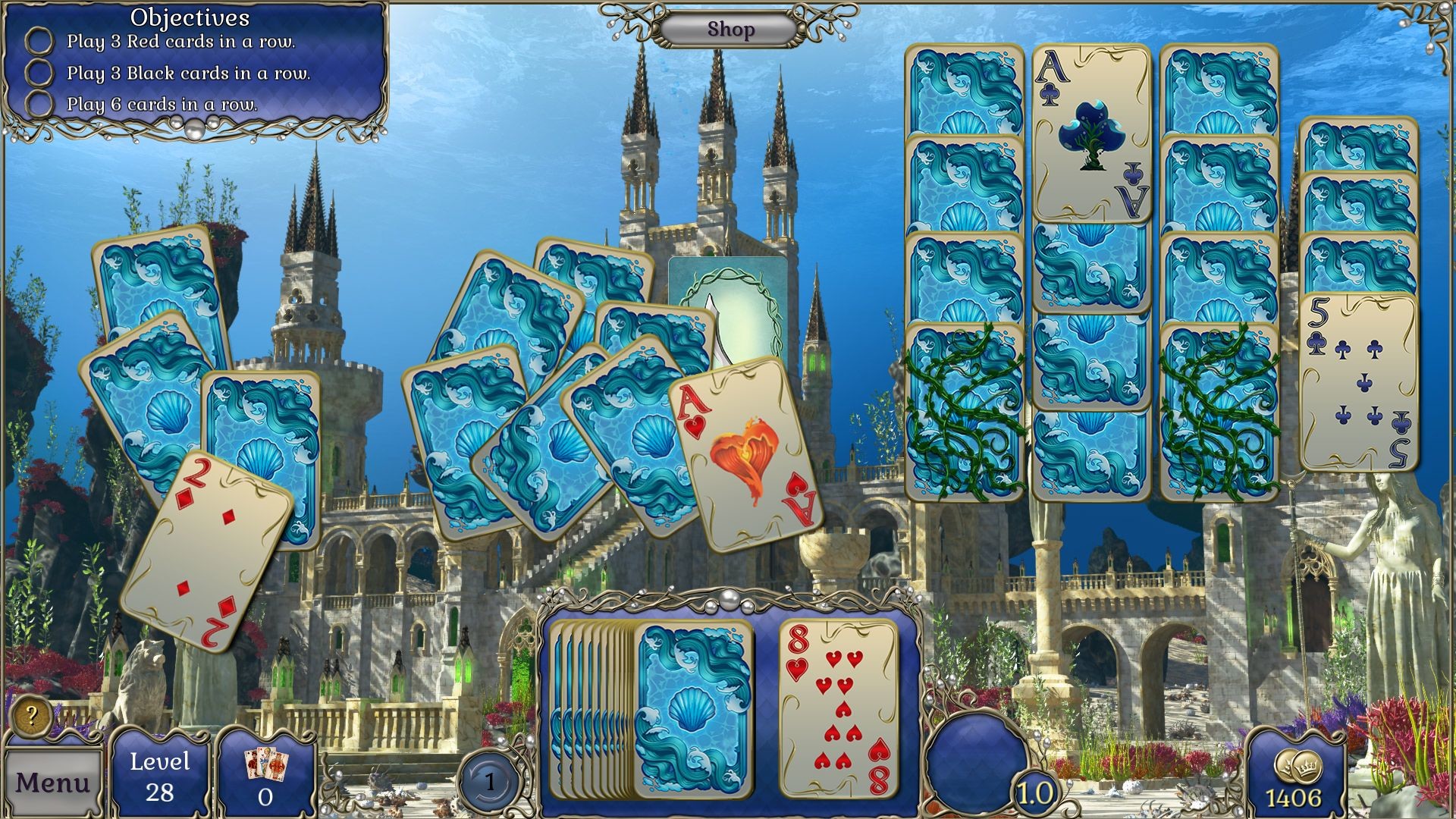 Jewel Match Atlantis Solitaire 2: Collector’s Edition
