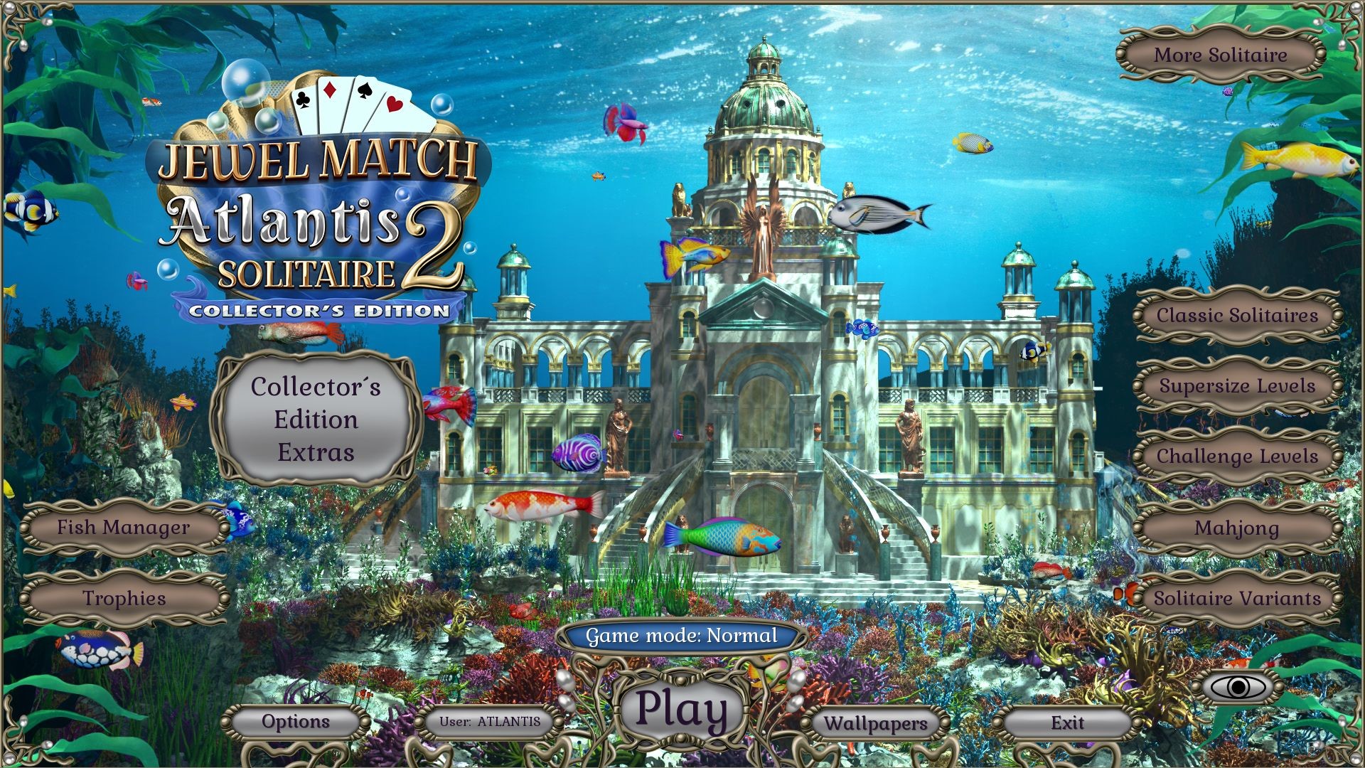 Jewel Match Atlantis Solitaire 2: Collector’s Edition