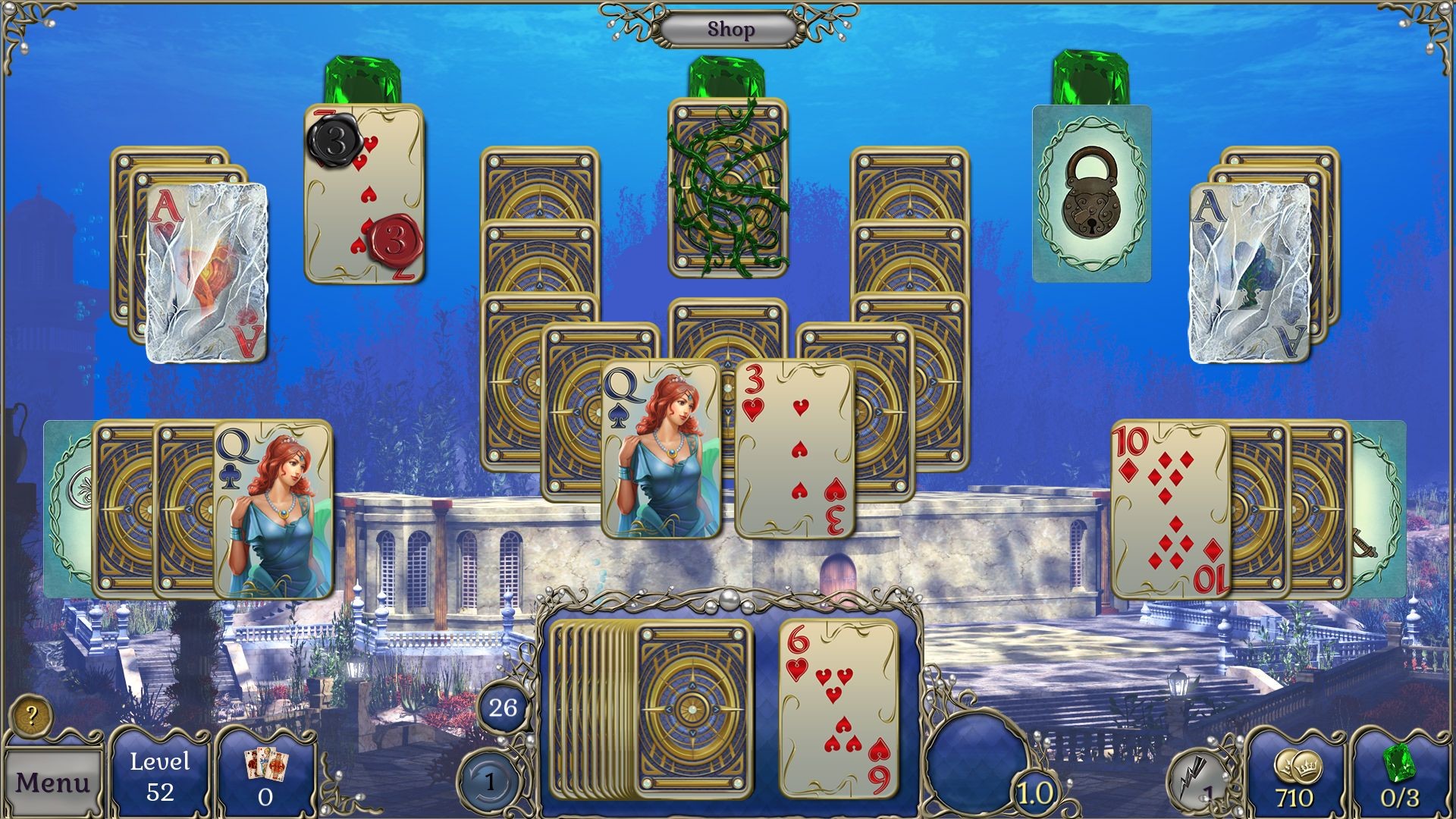 Jewel Match Atlantis Solitaire 2: Collector’s Edition
