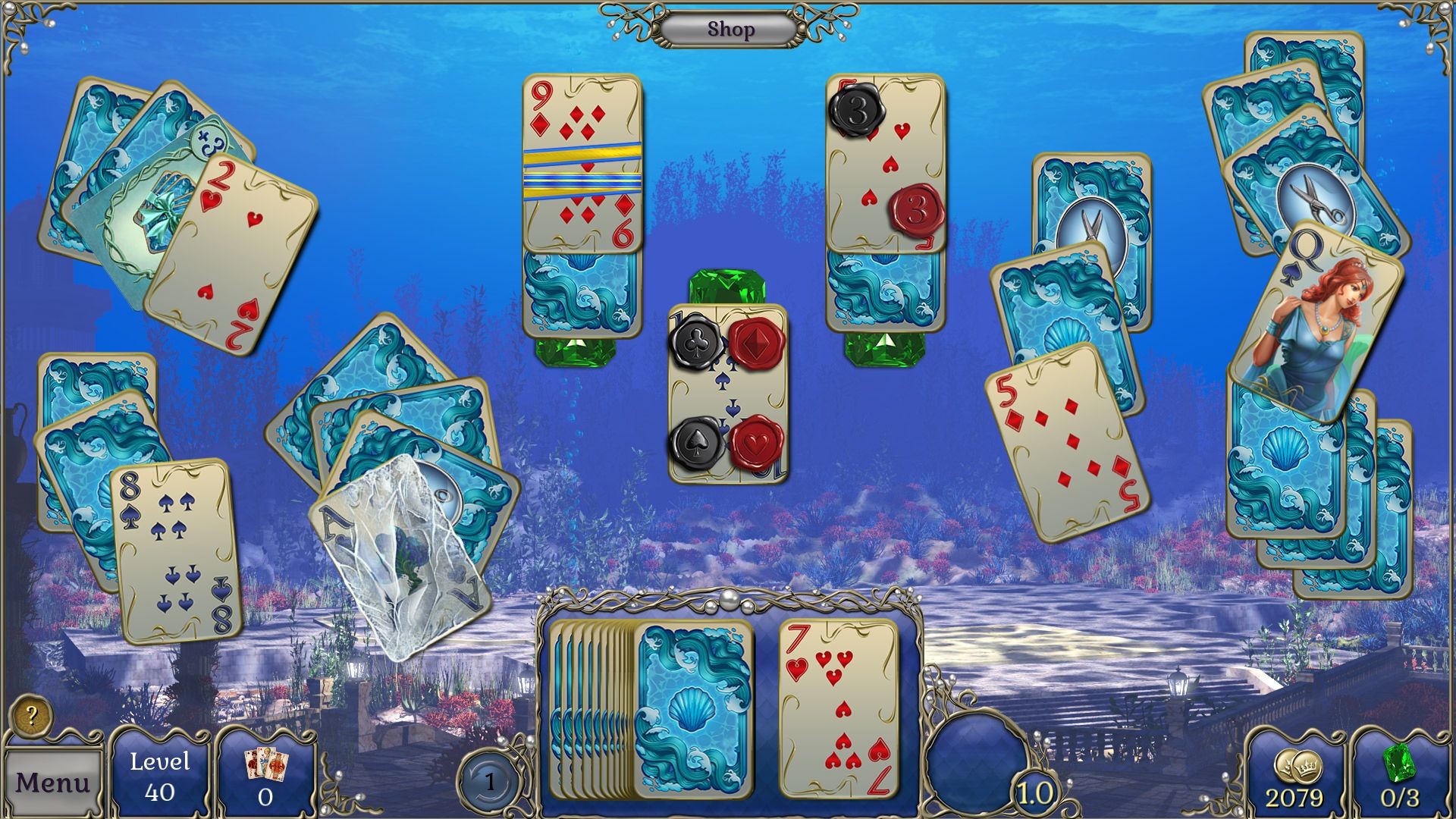 Jewel Match Atlantis Solitaire 2: Collector’s Edition