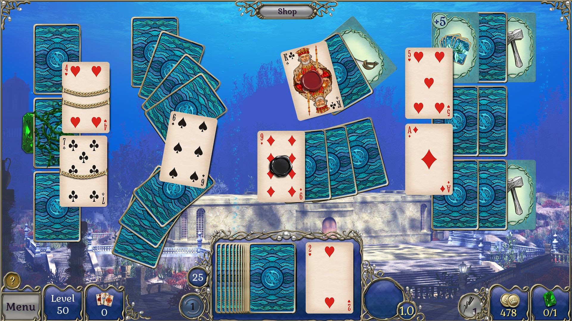 Jewel Match Atlantis Solitaire 2: Collector’s Edition