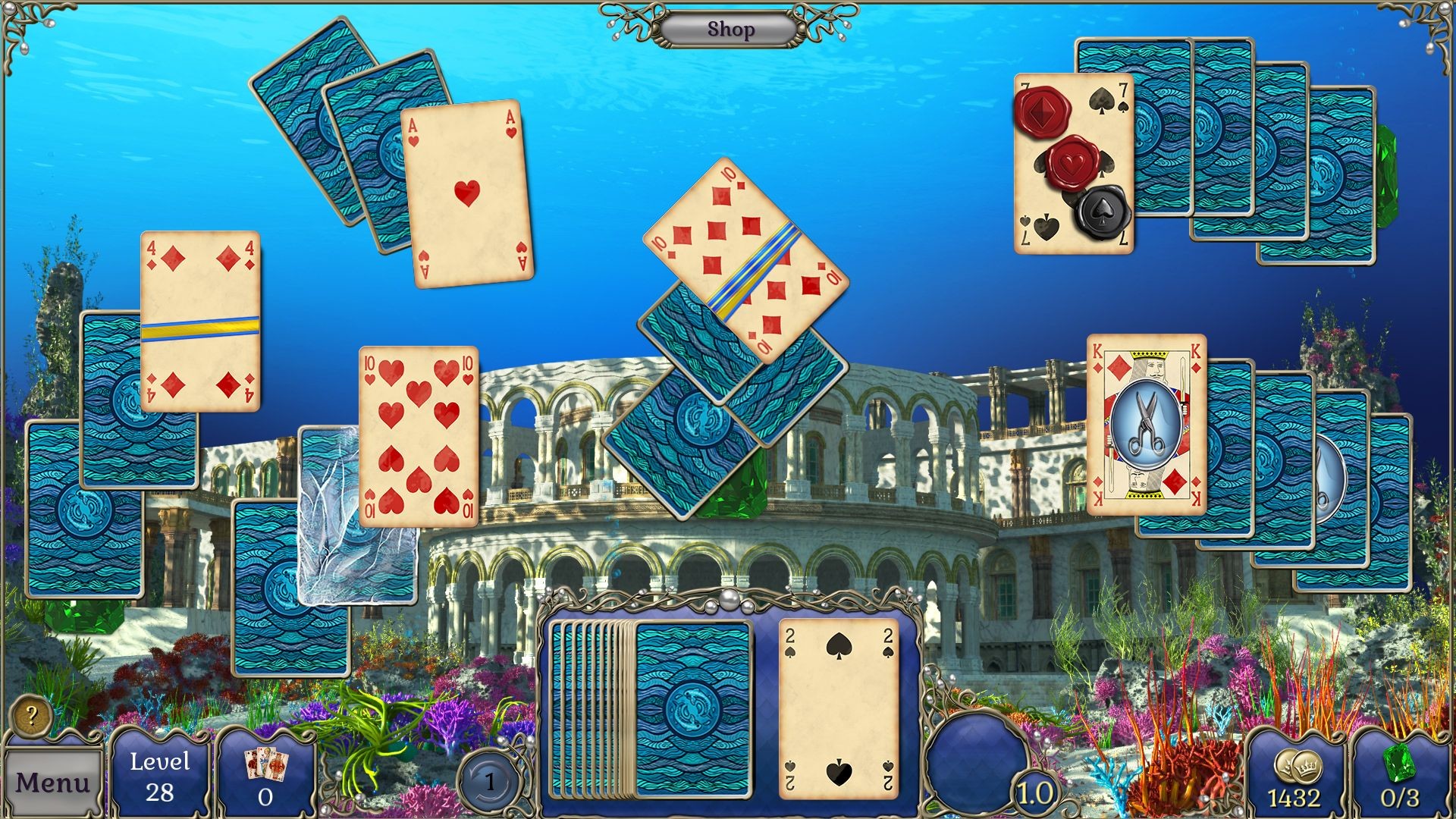 Jewel Match Atlantis Solitaire 2: Collector’s Edition