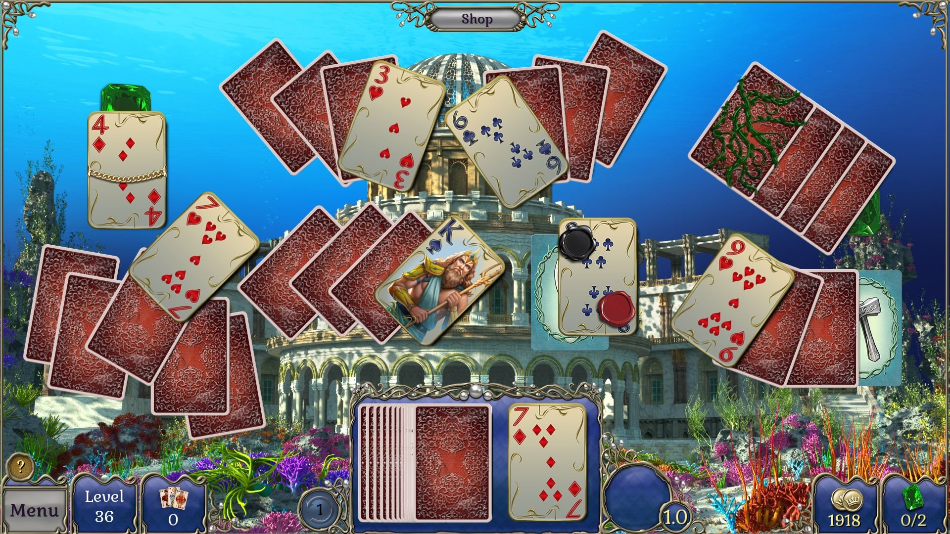 Jewel Match Atlantis Solitaire 2: Collector’s Edition