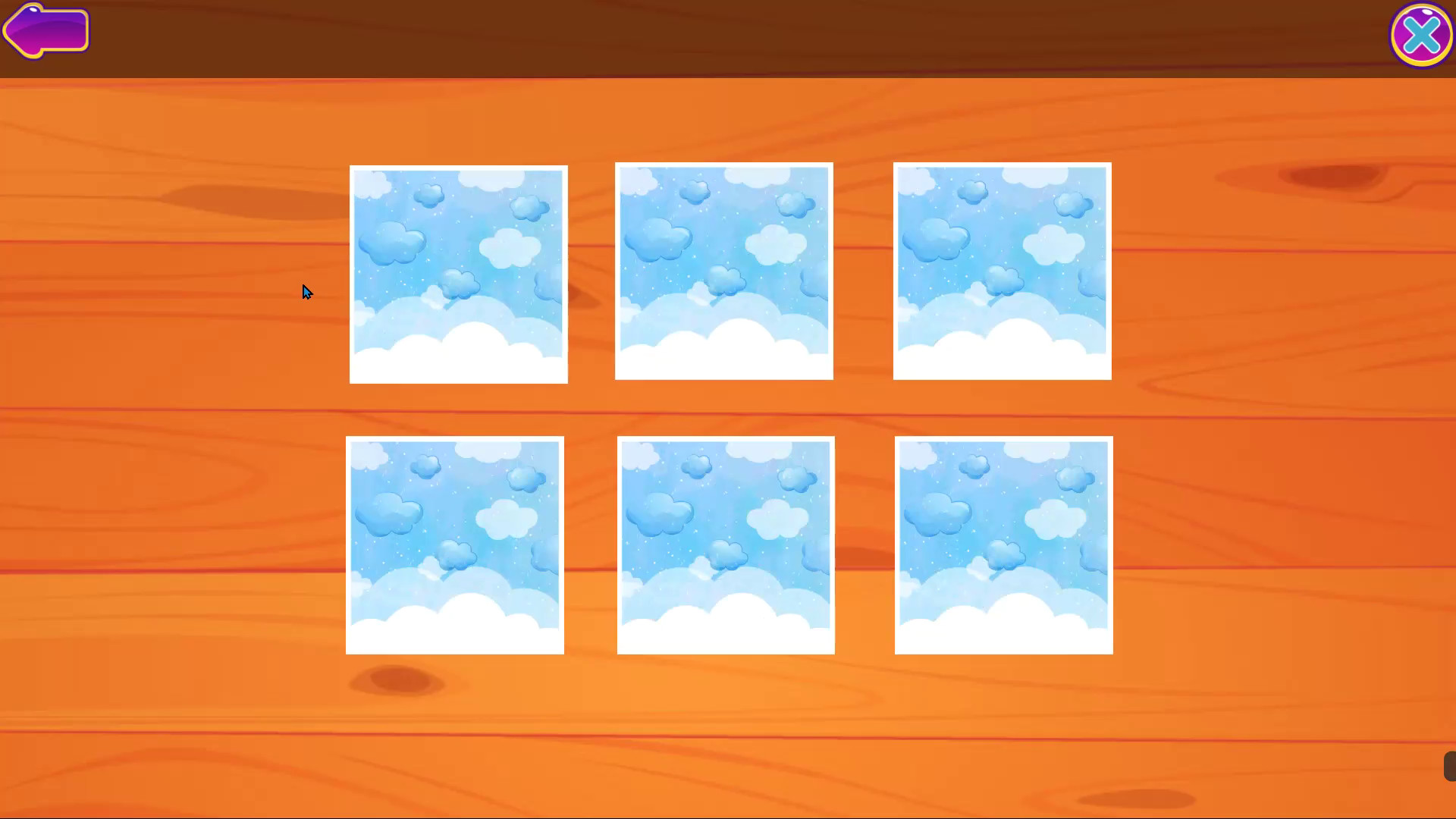 Cute Animals Memory Card Game