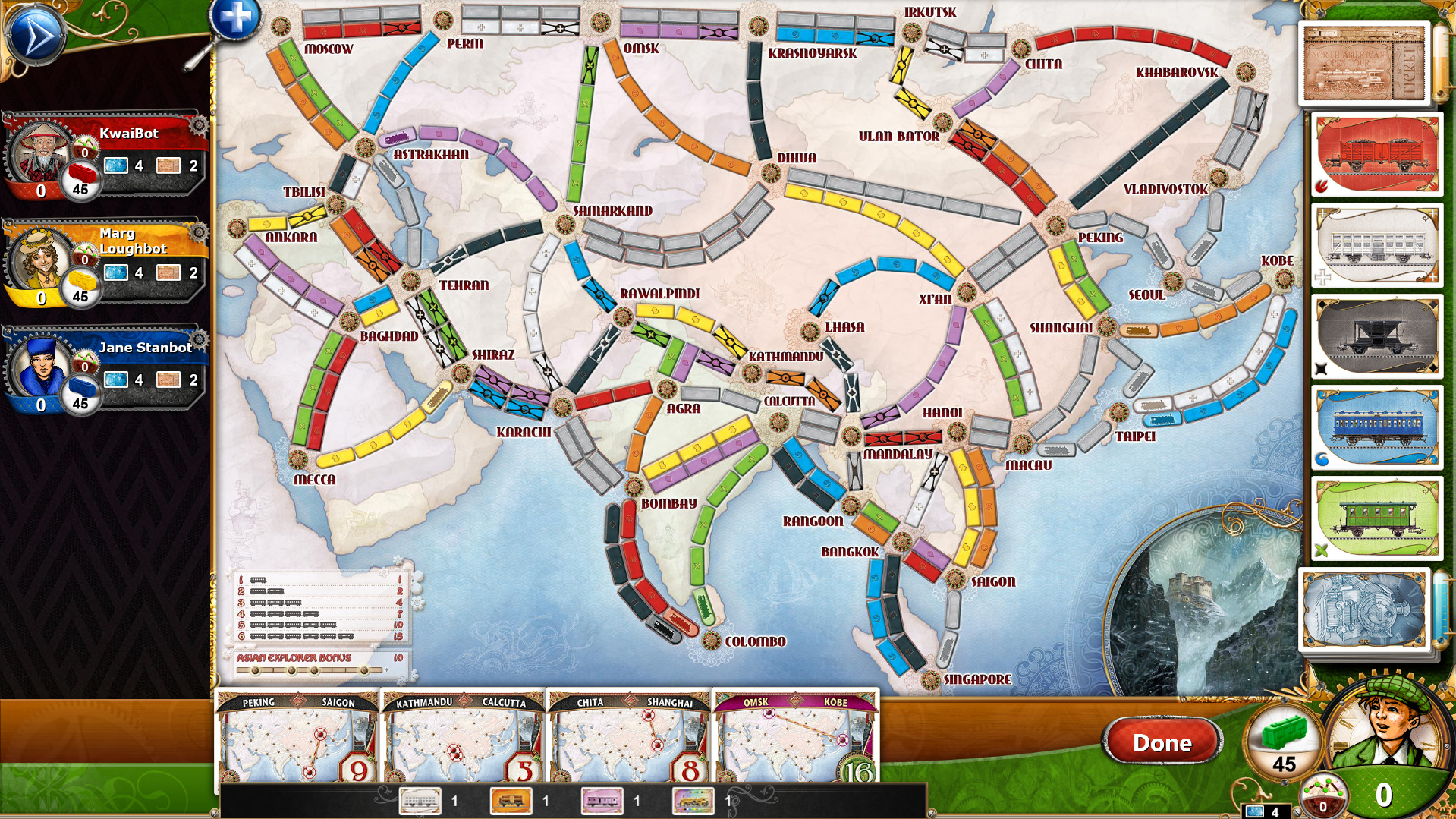 Ticket to Ride: Legendary Asia