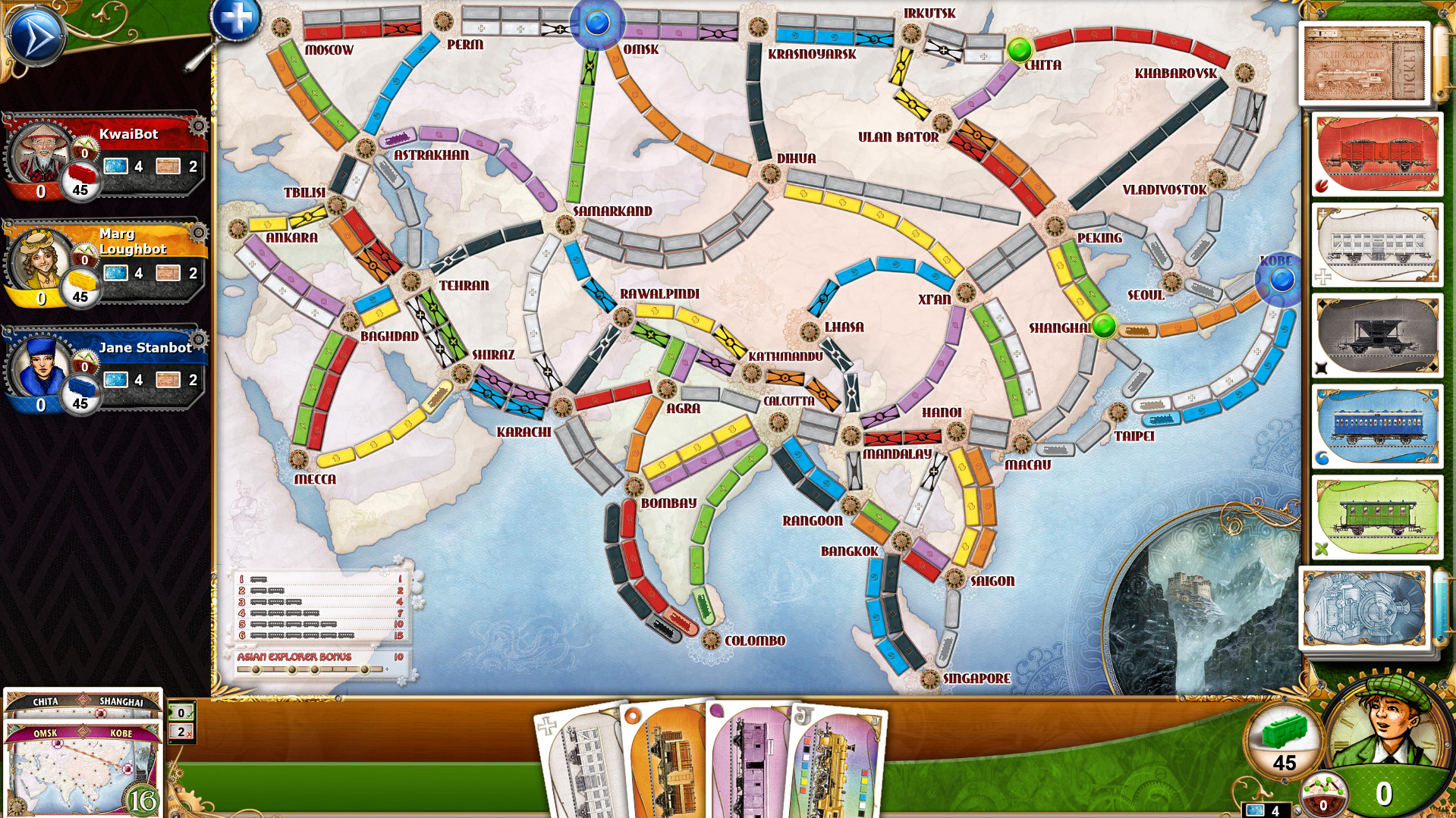 Ticket to Ride: Legendary Asia