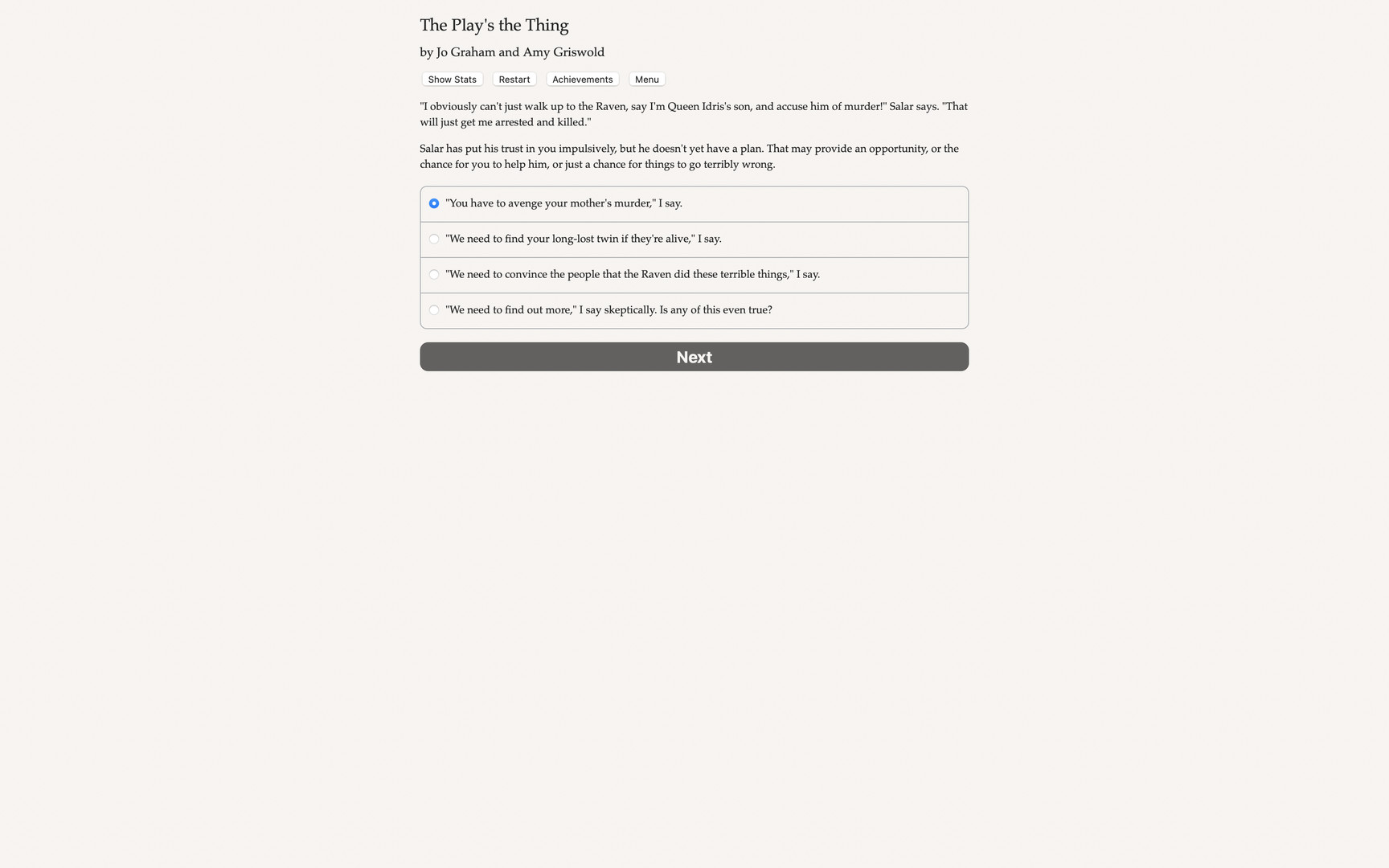 The Play’s the Thing