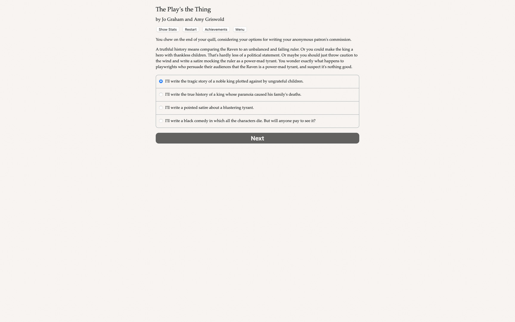 The Play’s the Thing