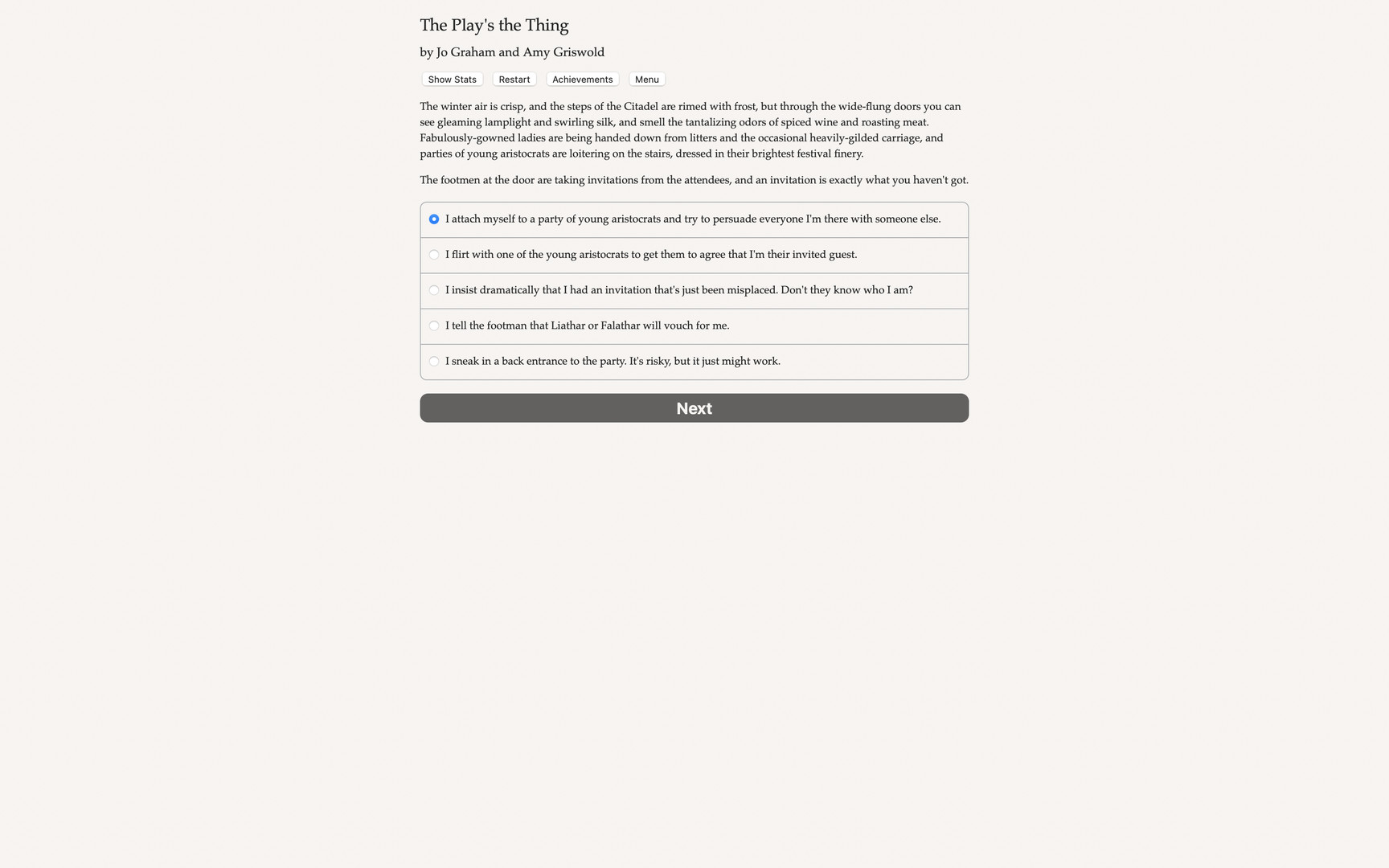 The Play’s the Thing