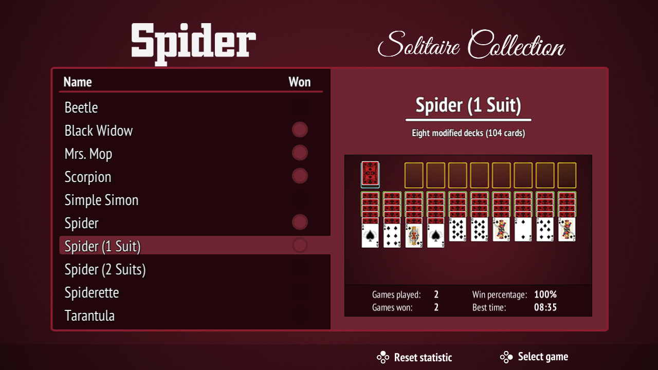 Spider Solitaire Collection
