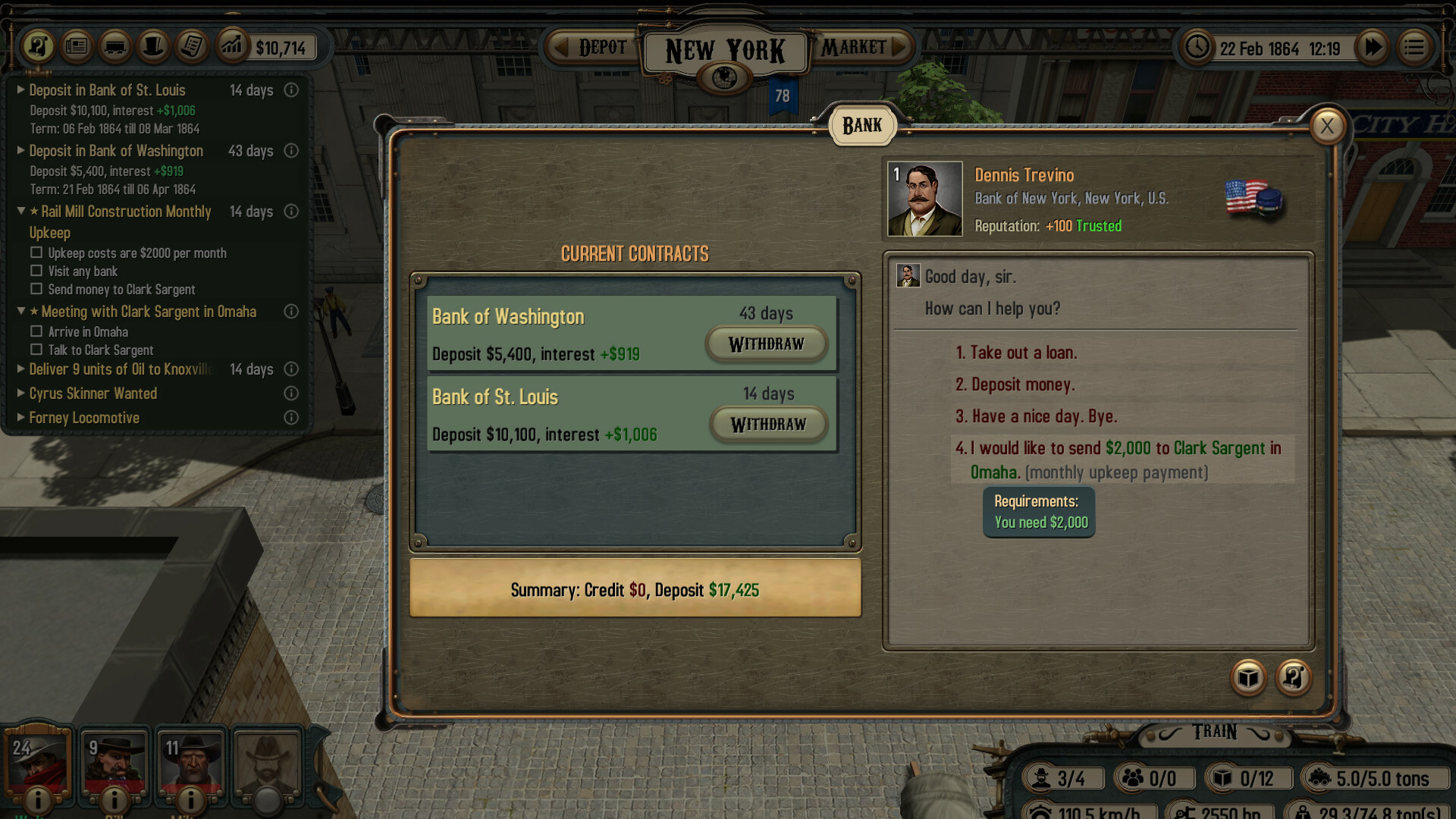 Bounty Train: New West