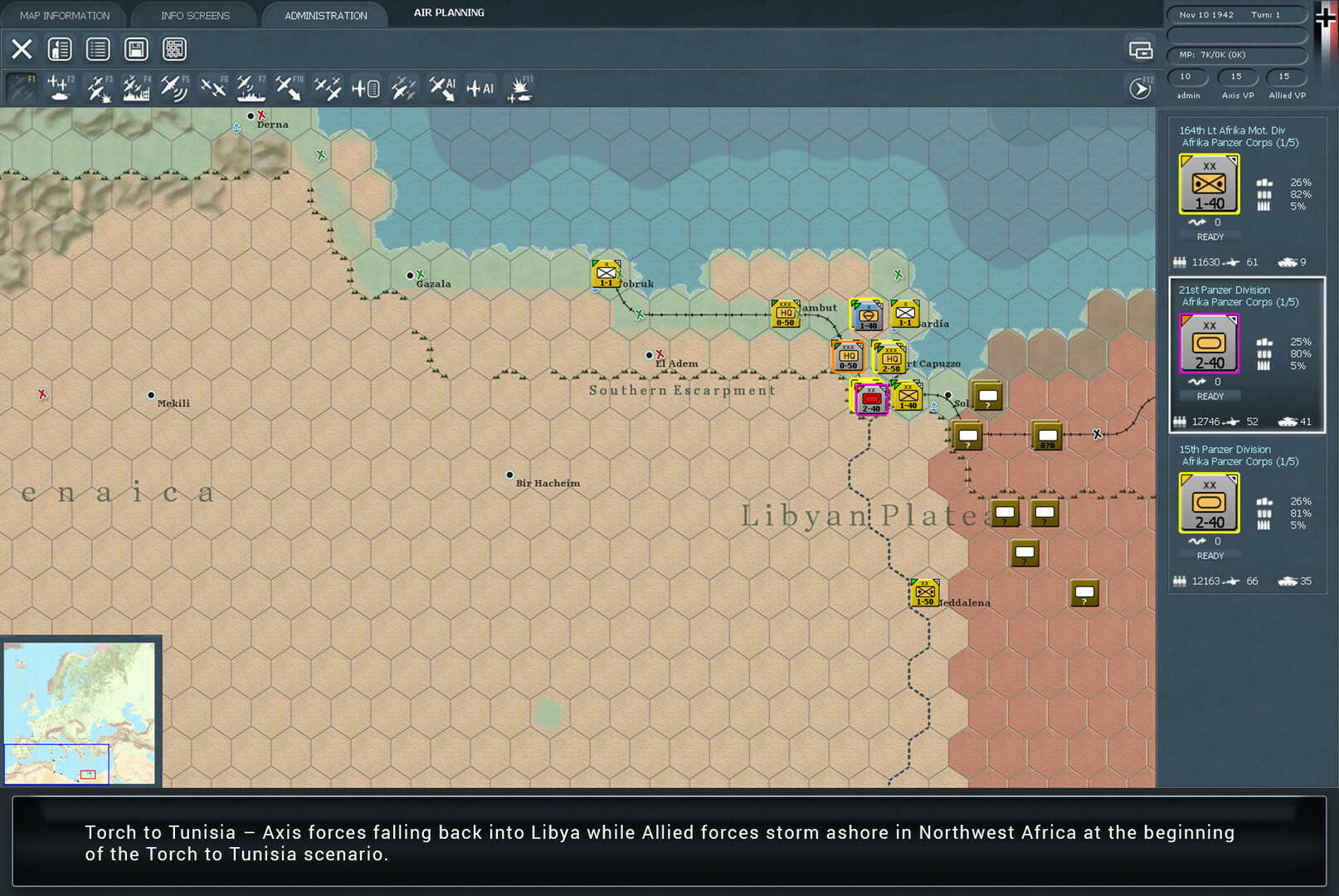Gary Grigsby’s War in the West: Operation Torch
