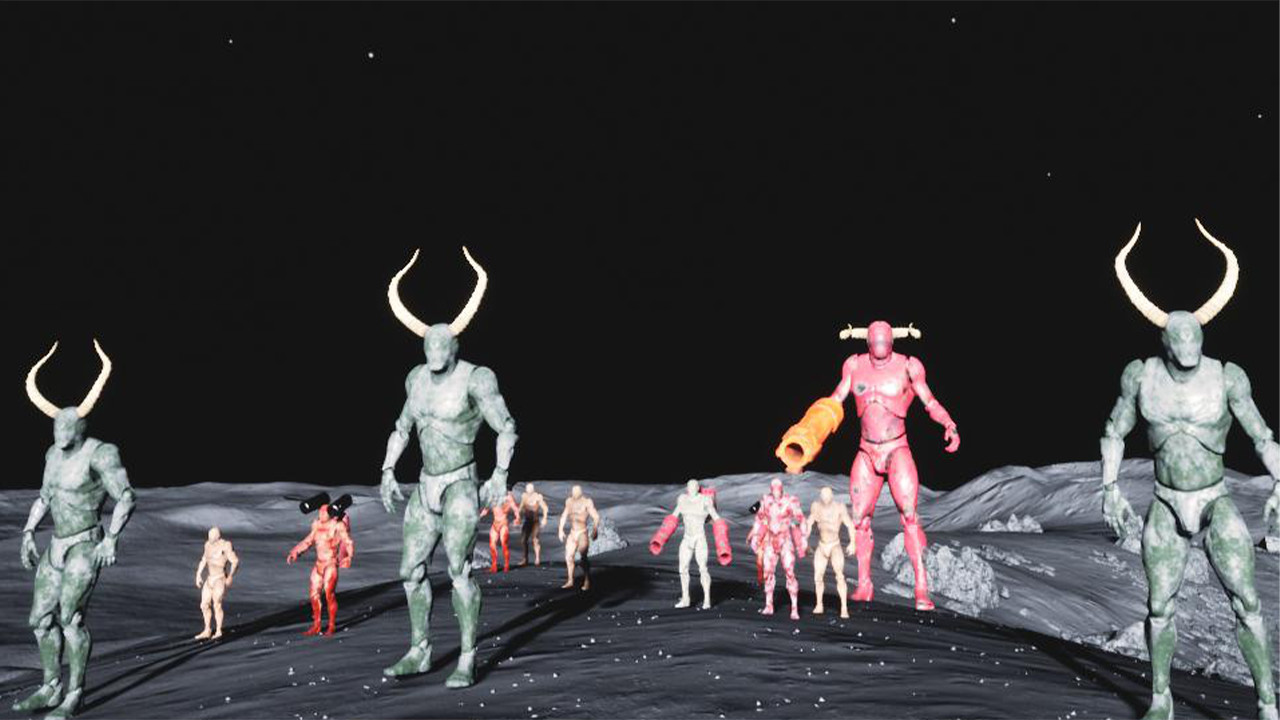 VR Skirmish on Solar System Planets: Shooting Battle
