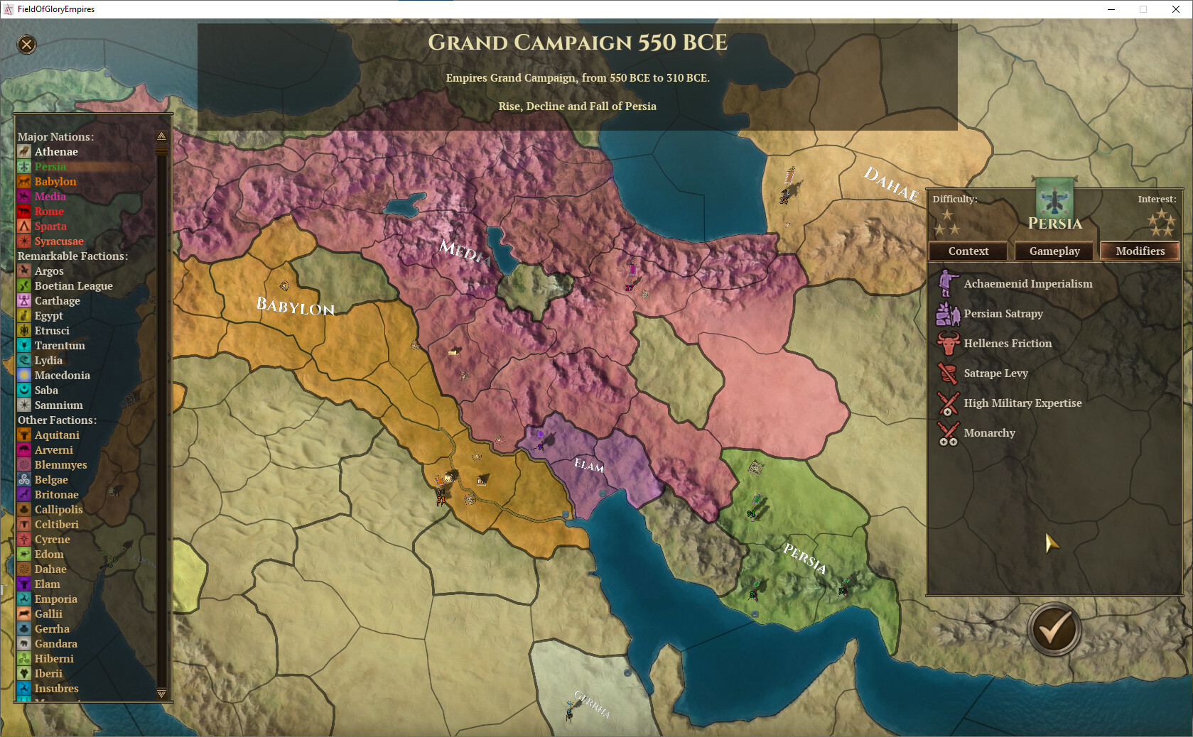 Field of Glory: Empires – Persia 550-330 BCE