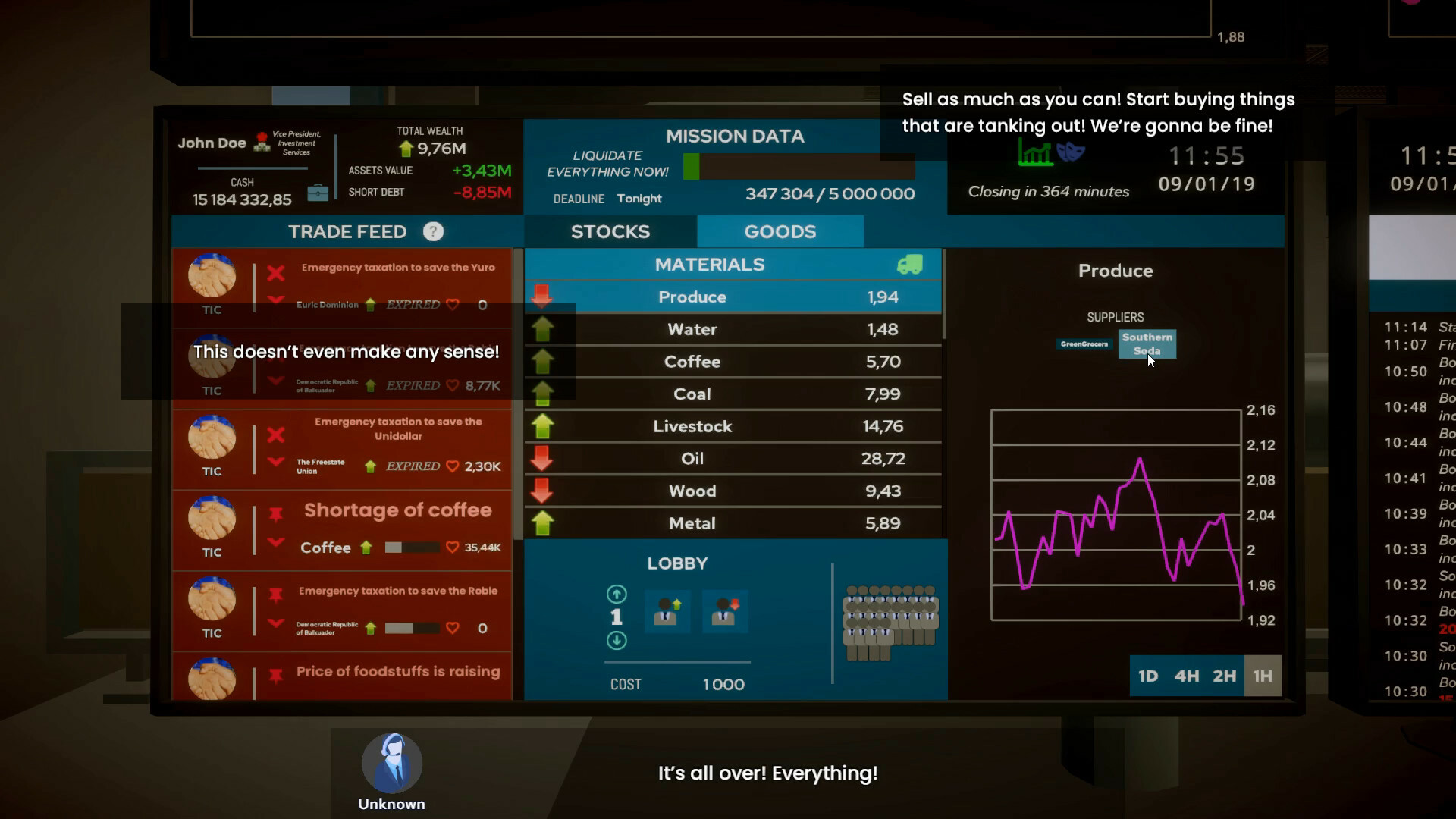 The Invisible Hand: Deep Pockets Edition