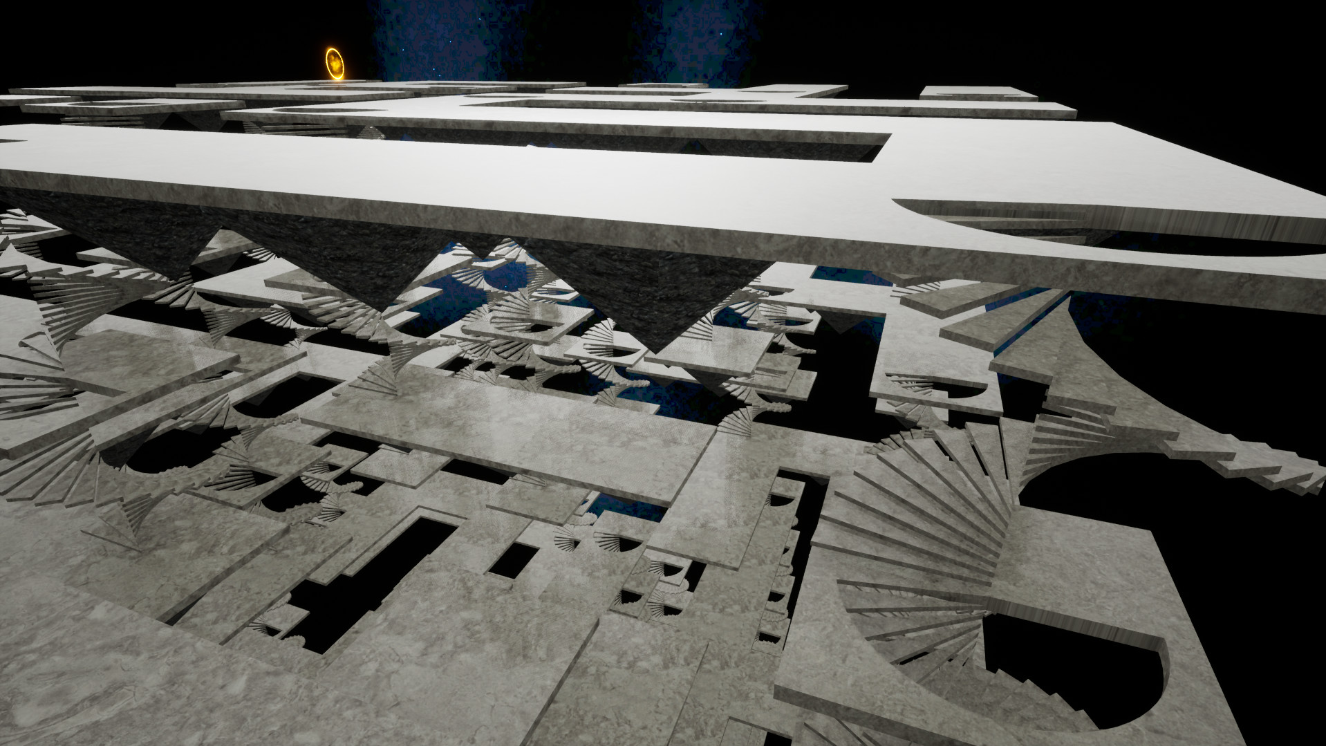 3d Maze In Space