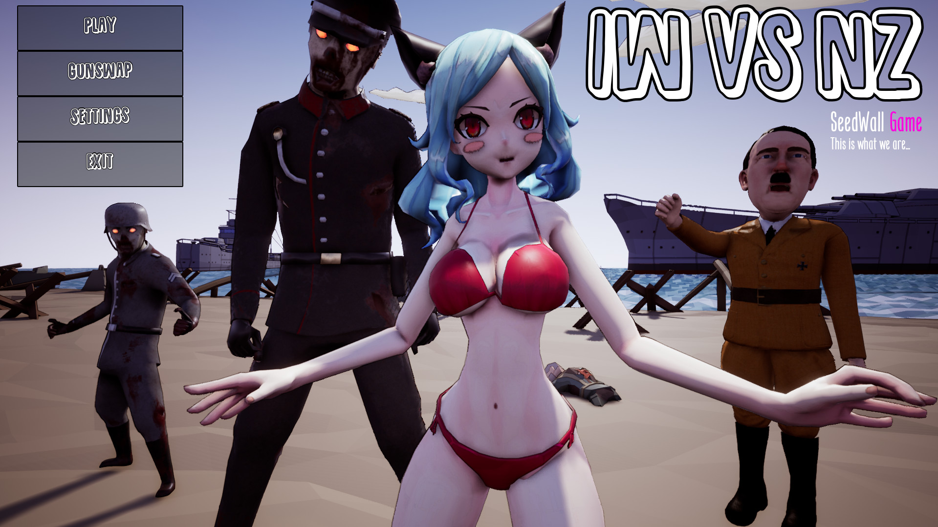 Inglorious Waifu VS Nazi Zombies