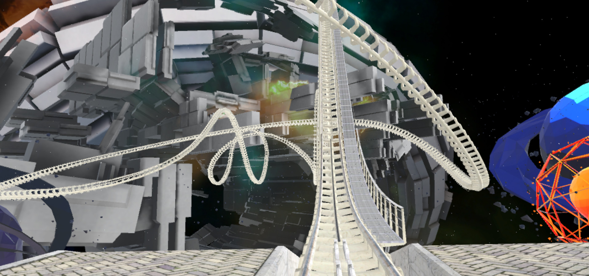 VR Galactic Roller Coaster