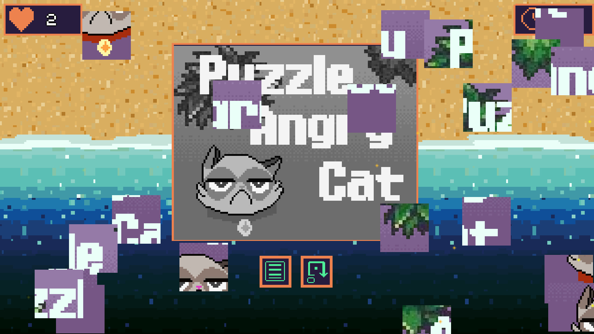 Puzzle Angry Cat