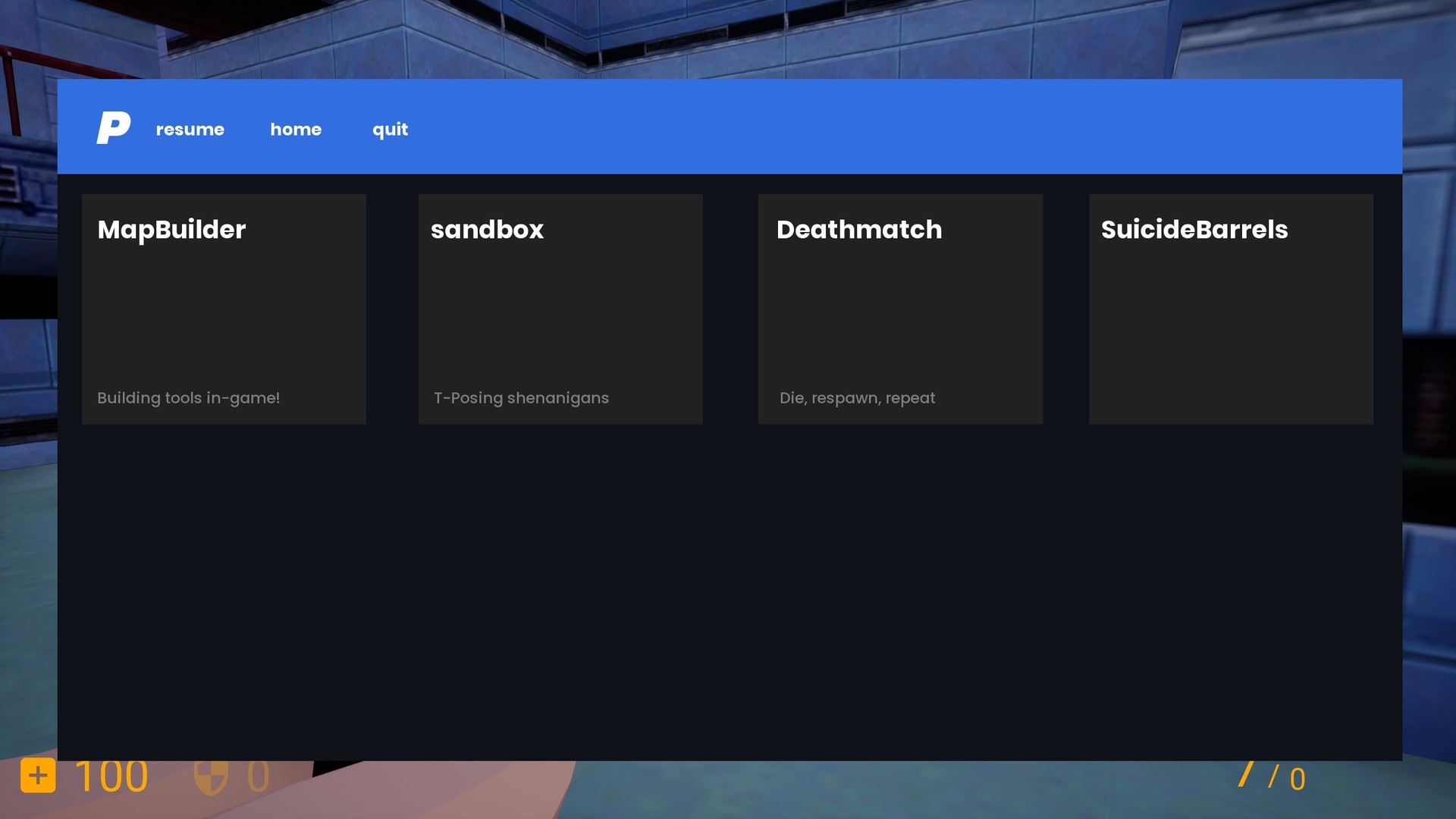 Sandbox Testing Game