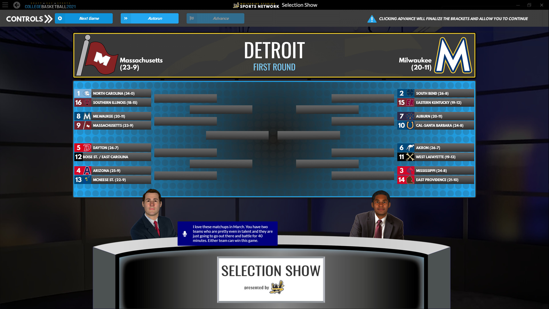 Draft Day Sports: College Basketball 2021