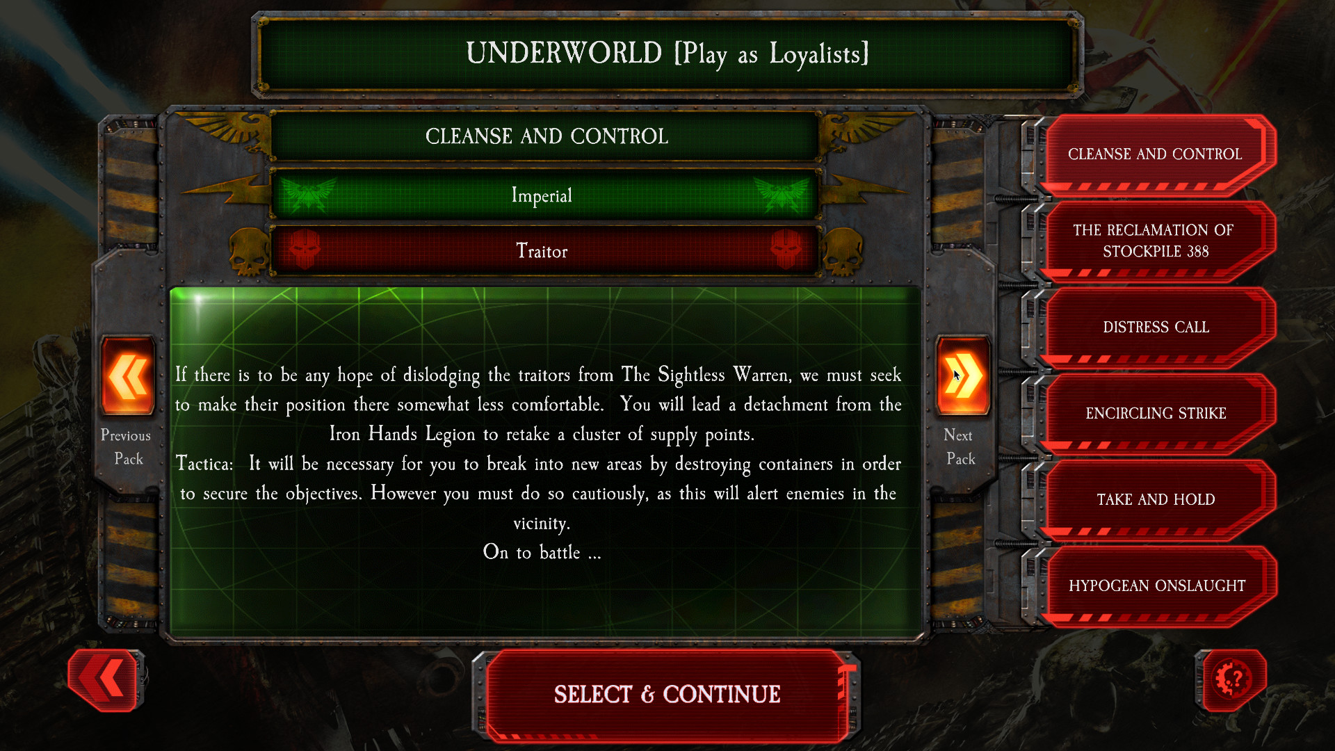 The Horus Heresy: Battle of Tallarn – Underworld Campaign