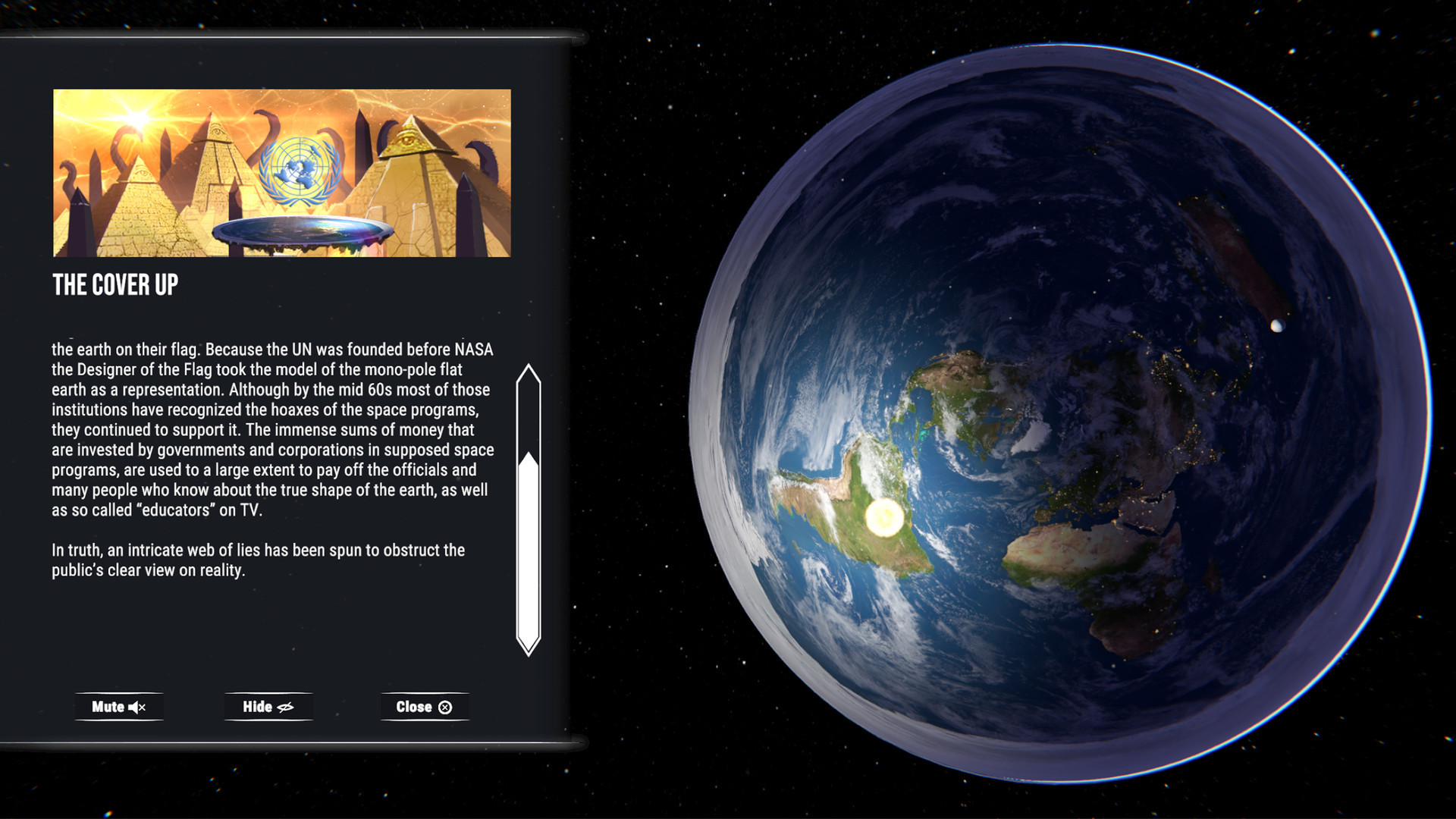 Flat Earth Simulator