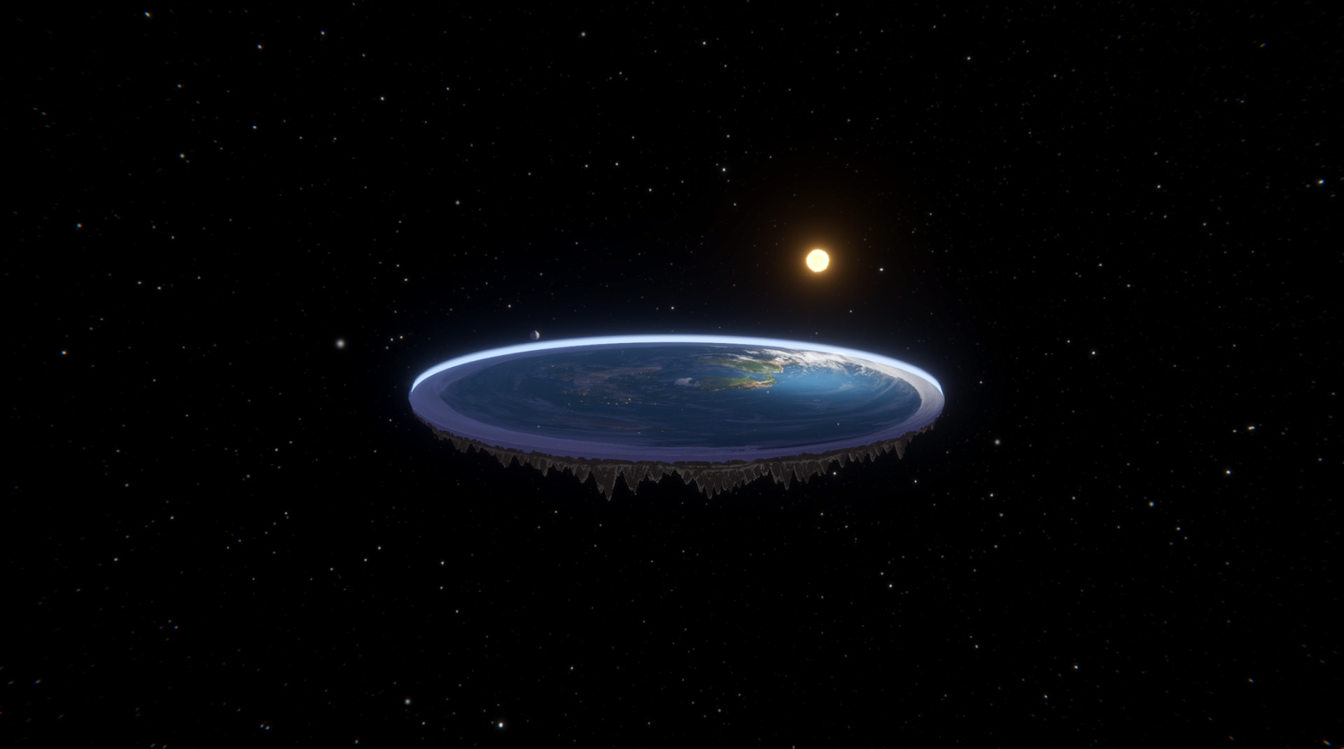 Flat Earth Simulator