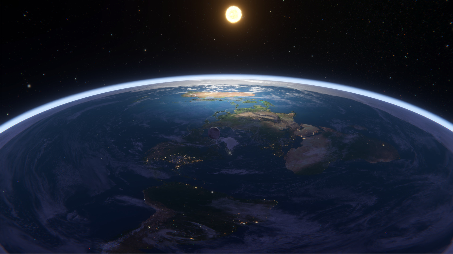 Flat Earth Simulator