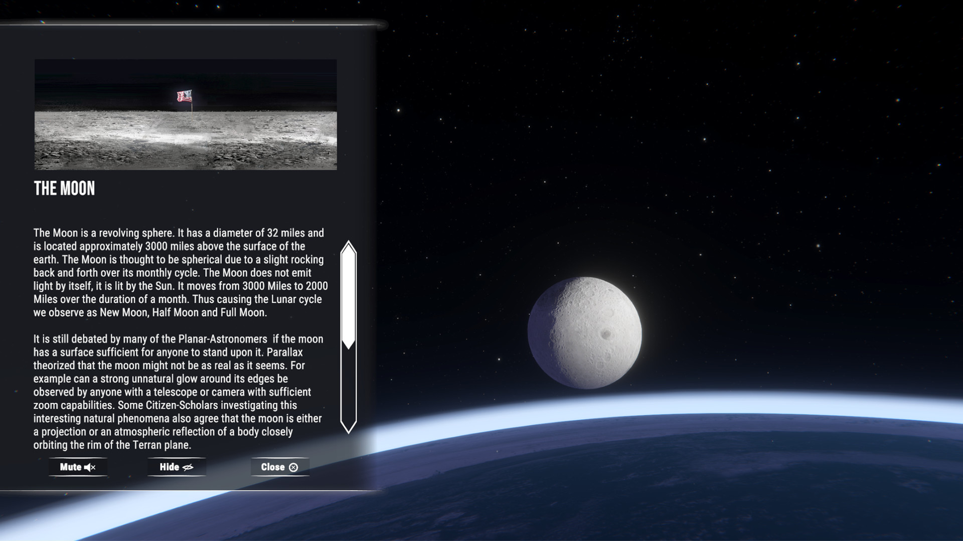 Flat Earth Simulator