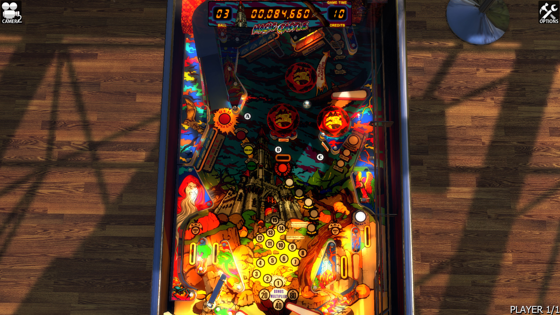 Zaccaria Pinball: Magic Castle Table