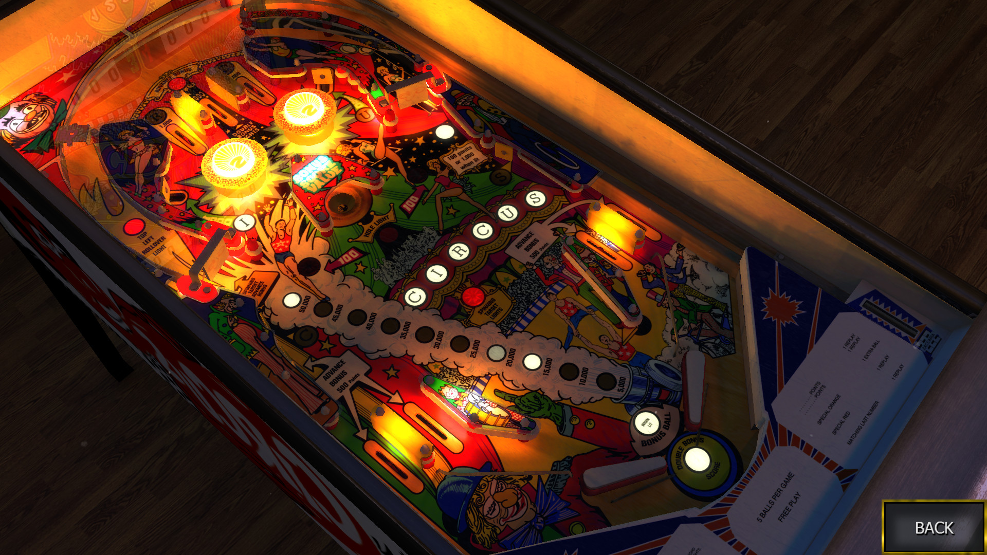 Zaccaria Pinball: Circus Table
