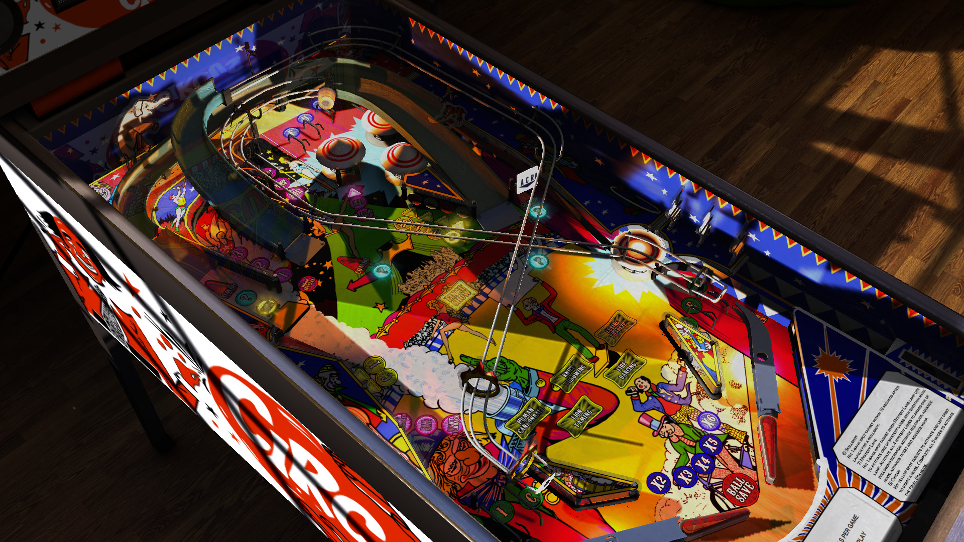 Zaccaria Pinball: Circus 2017 Table