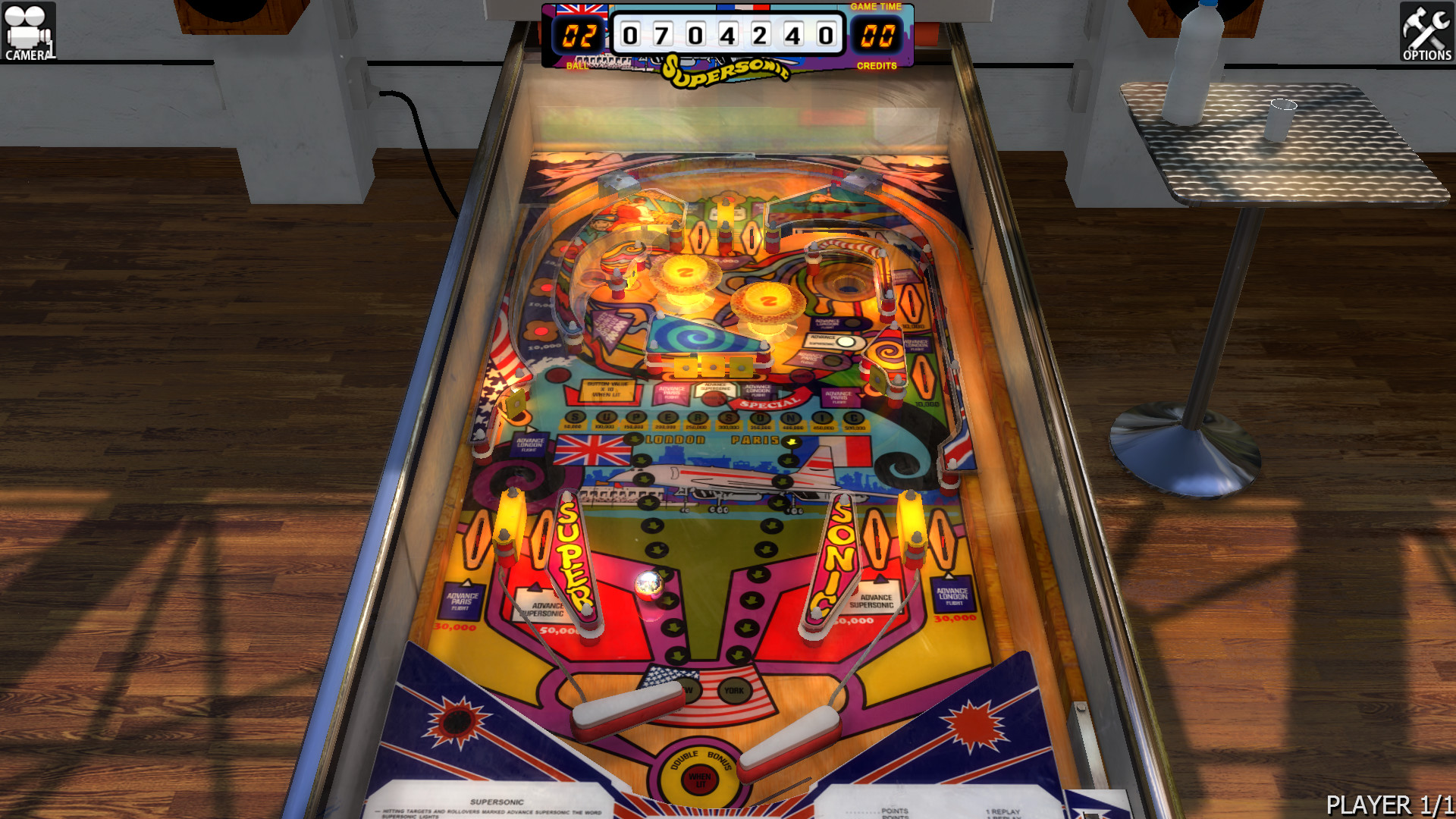 Zaccaria Pinball: Supersonic Table