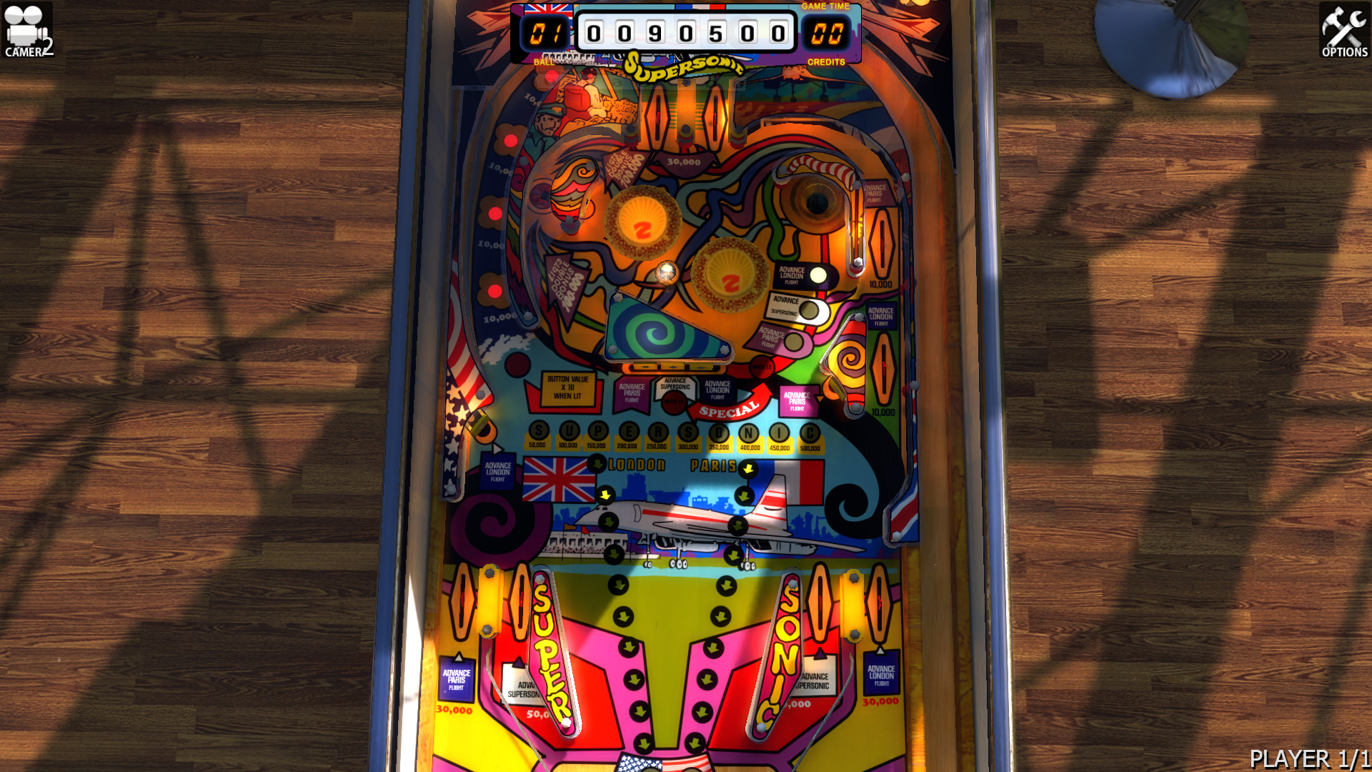 Zaccaria Pinball: Supersonic Table