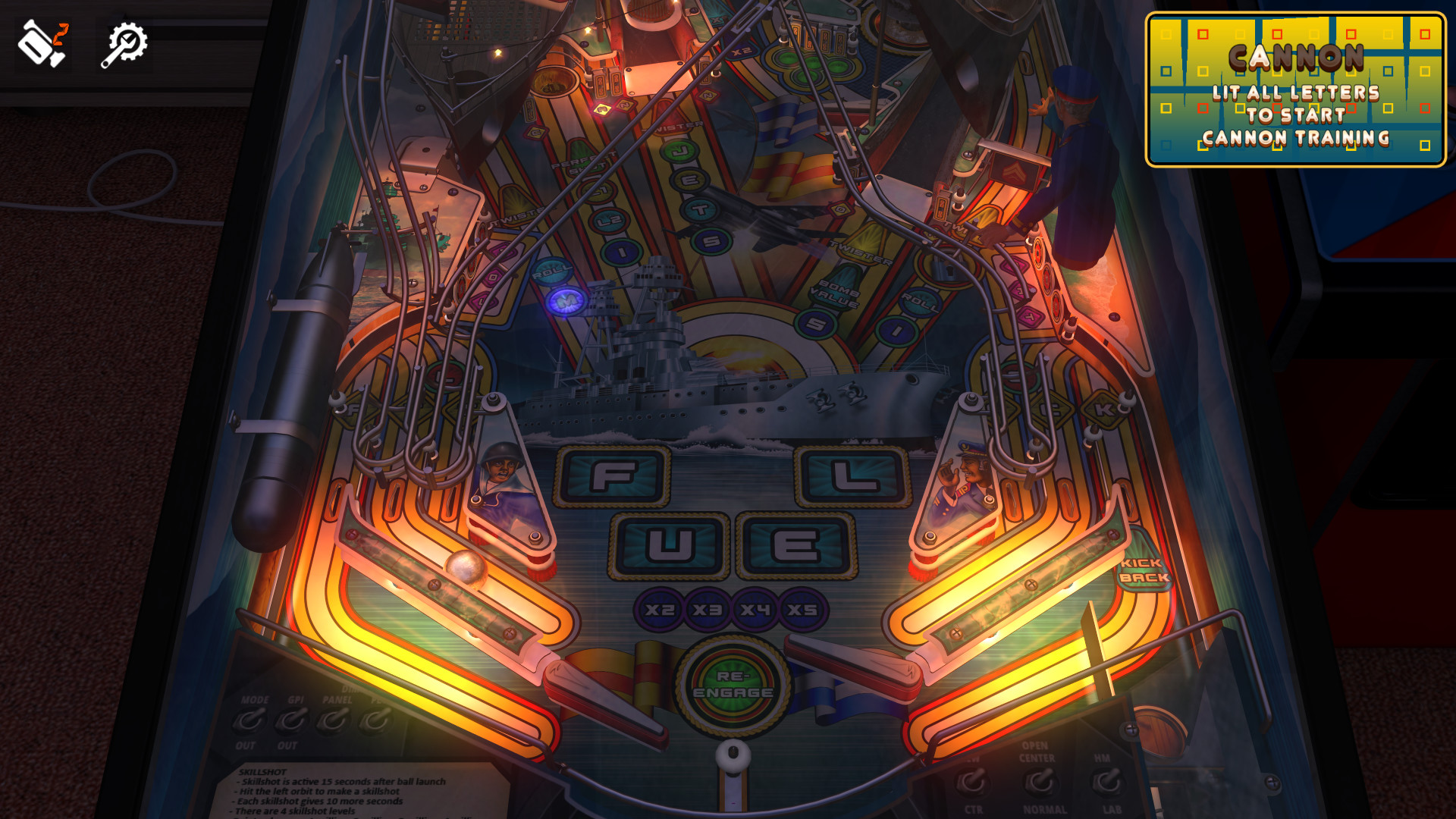 Zaccaria Pinball: Combat Deluxe Pinball Table