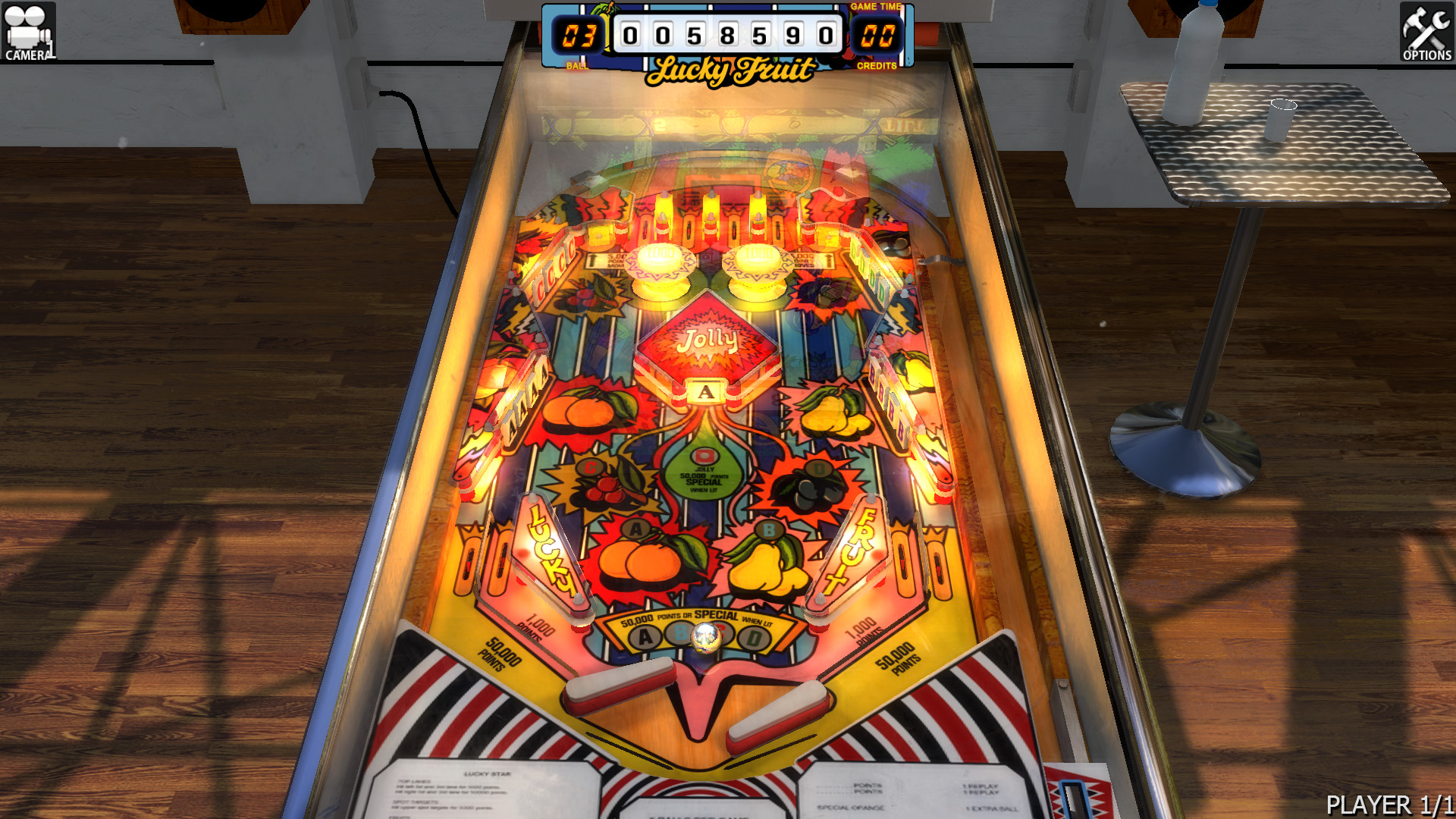 Zaccaria Pinball: Lucky Fruit Table