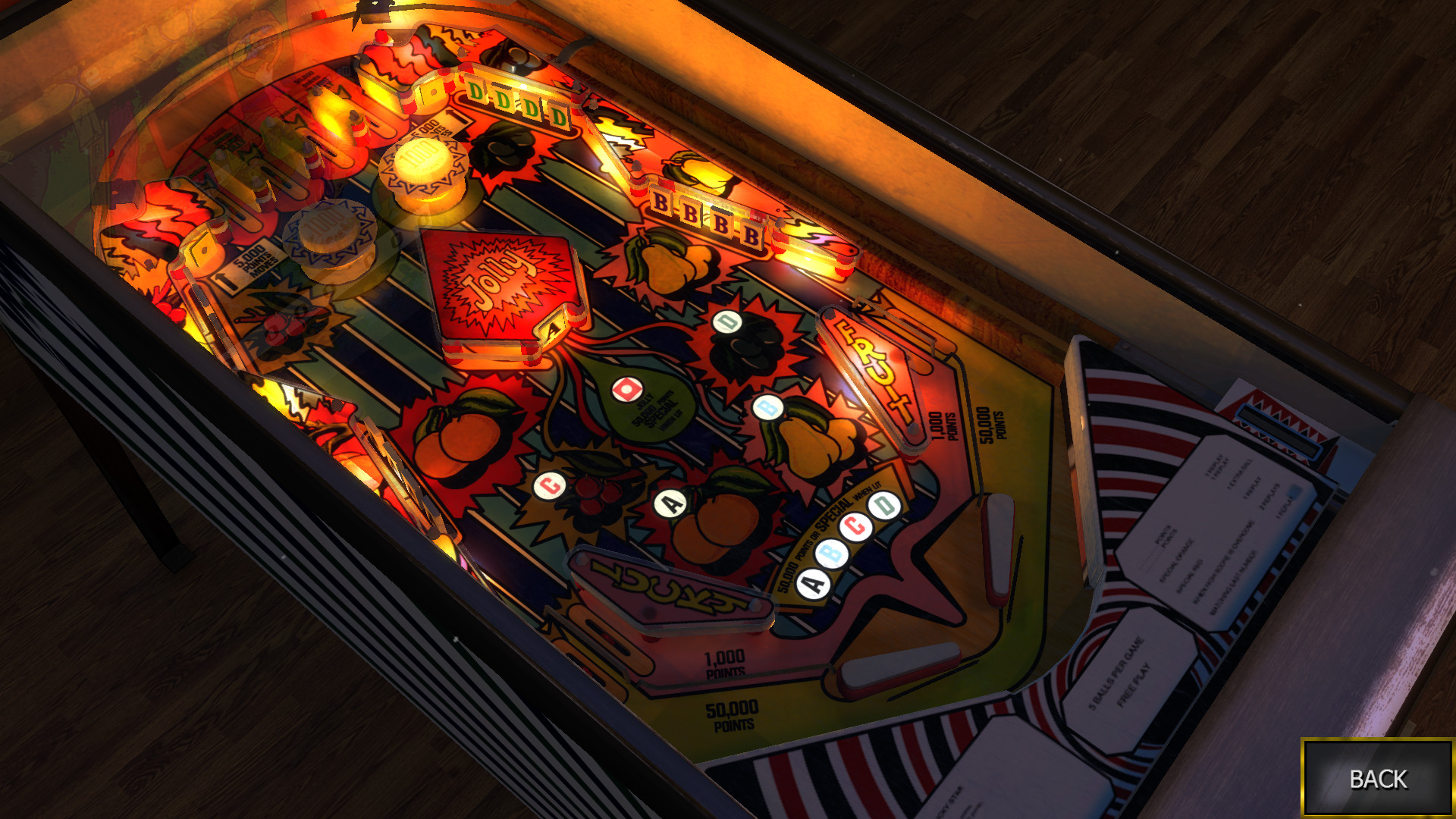 Zaccaria Pinball: Lucky Fruit Table
