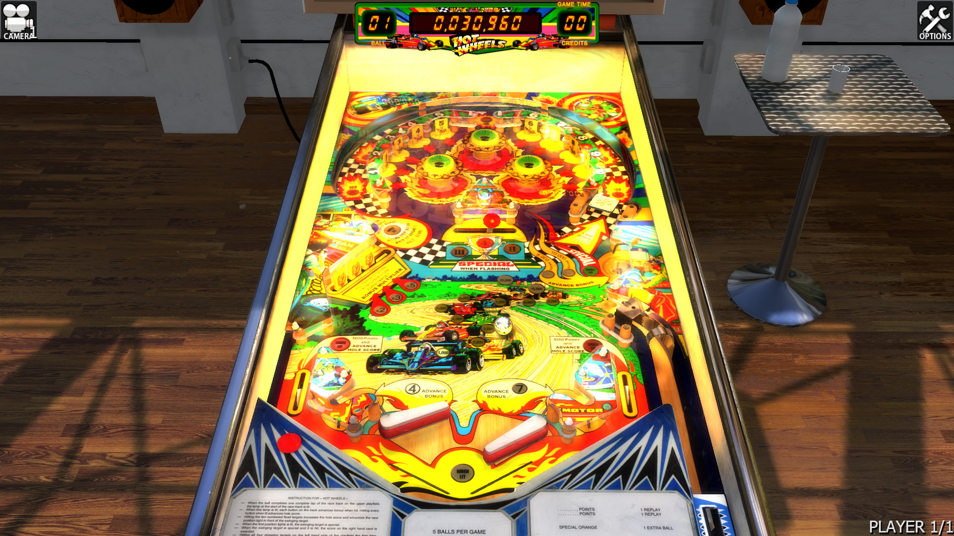 Zaccaria Pinball: Hot Wheels Table